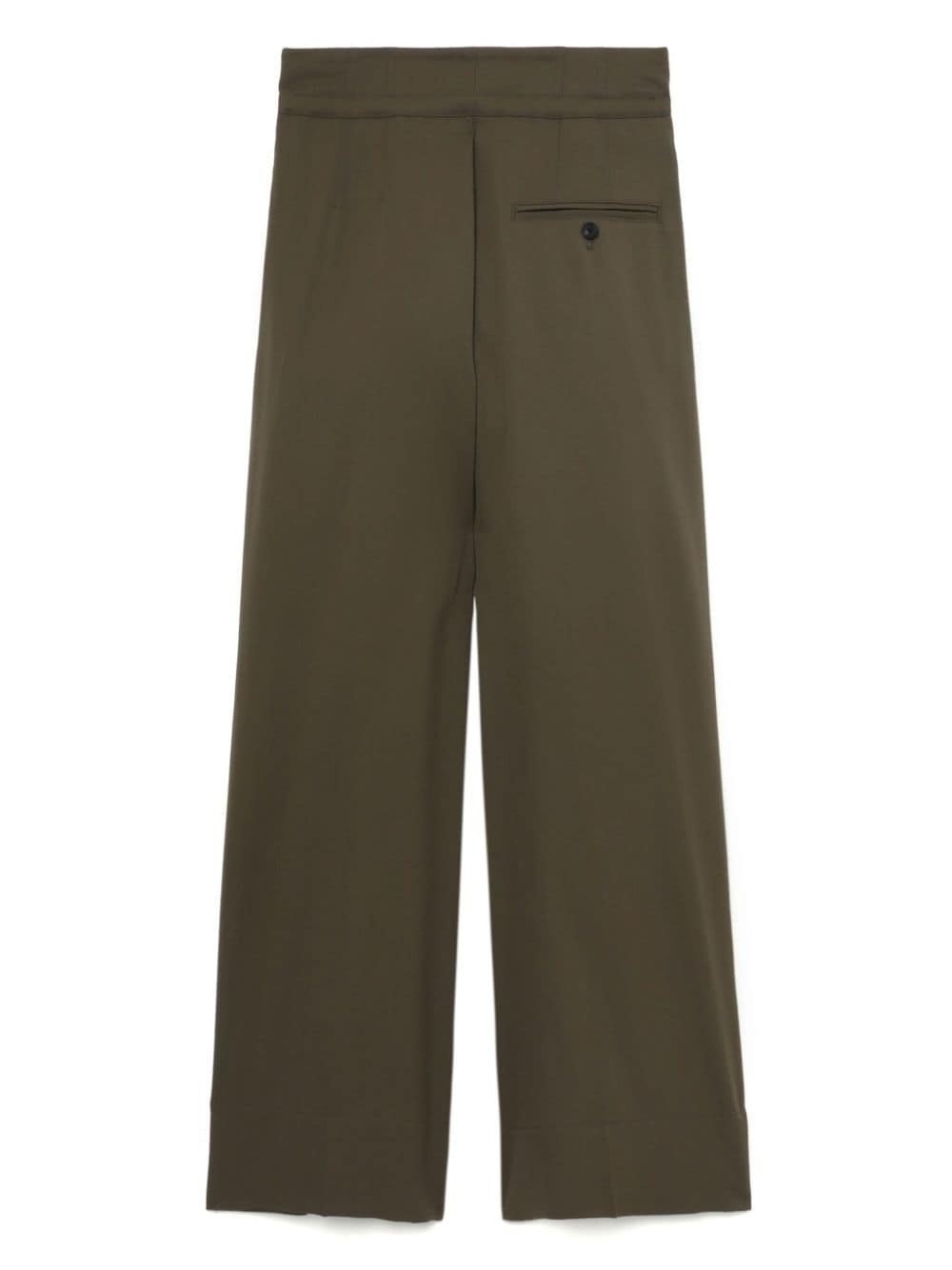 high-waisted straight-leg trousers - 6