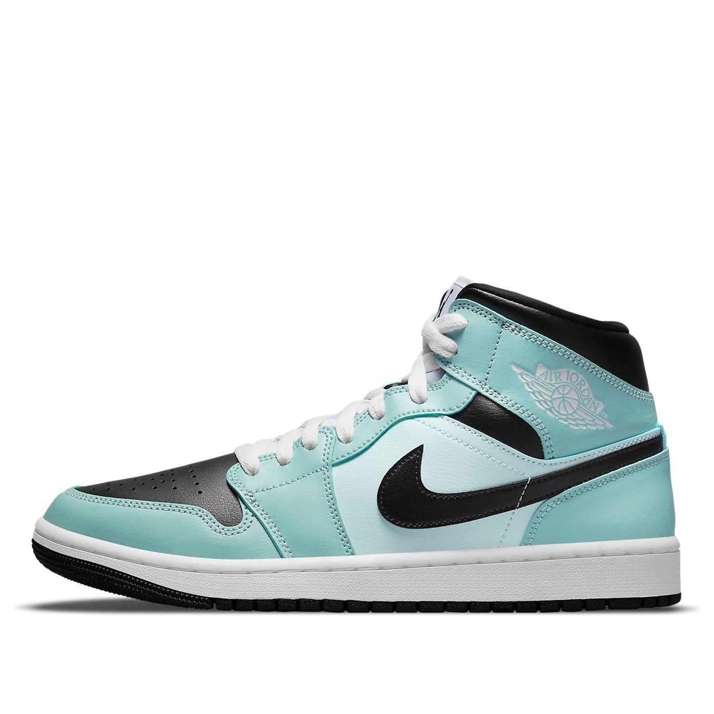 (WMNS) Air Jordan 1 Mid 'Aqua Black' BQ6472-300 - 1