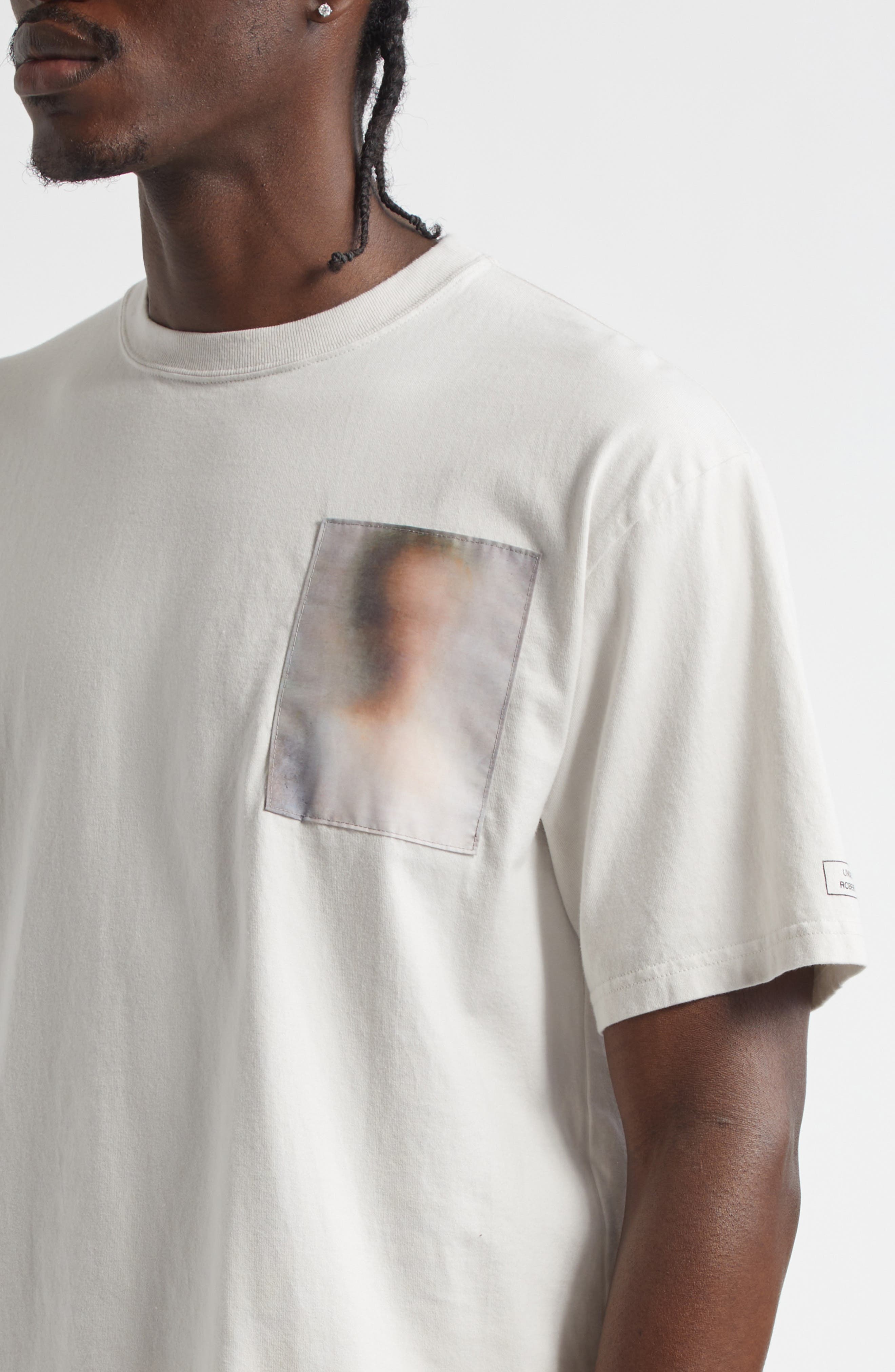 Undercover Robert Bosisio Patch T-Shirt in Light Beige Gray at Nordstrom - 4