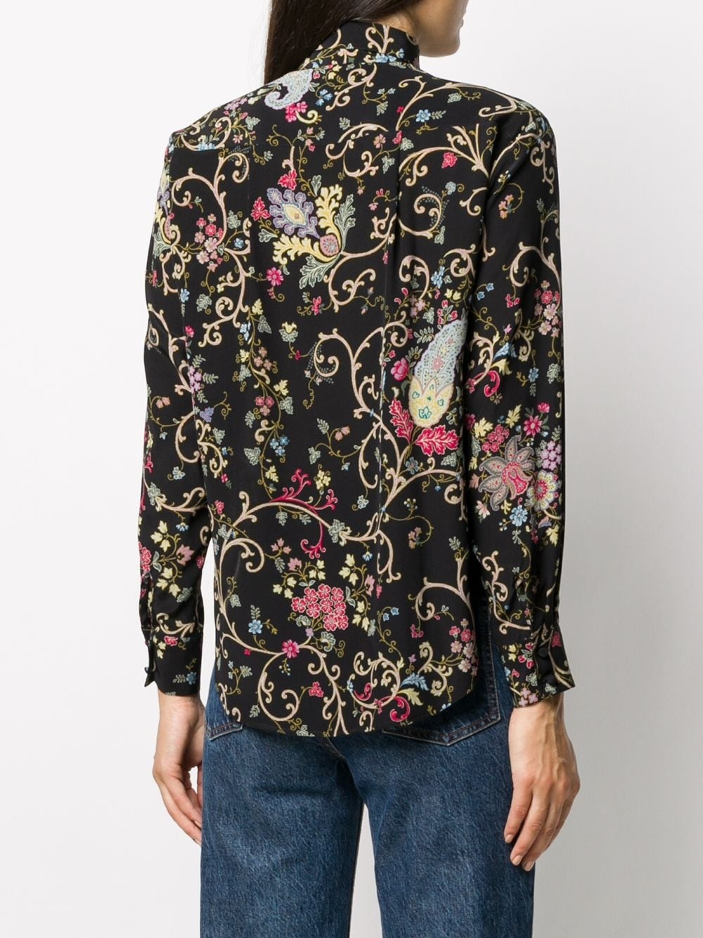 floral-print shirt - 4