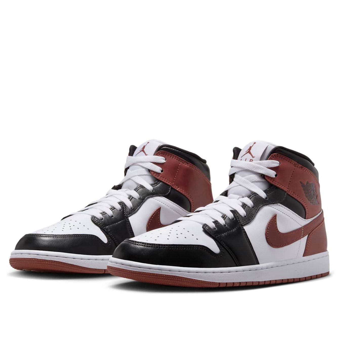 Air Jordan 1 Mid 'White Red Black' HF3216-102 - 3