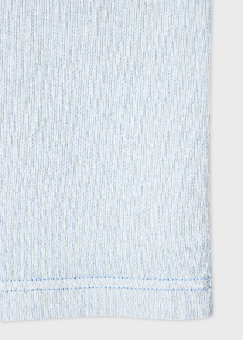 Paul Smith Pale Blue Pigment Dyed 'Happy' T-Shirt outlook