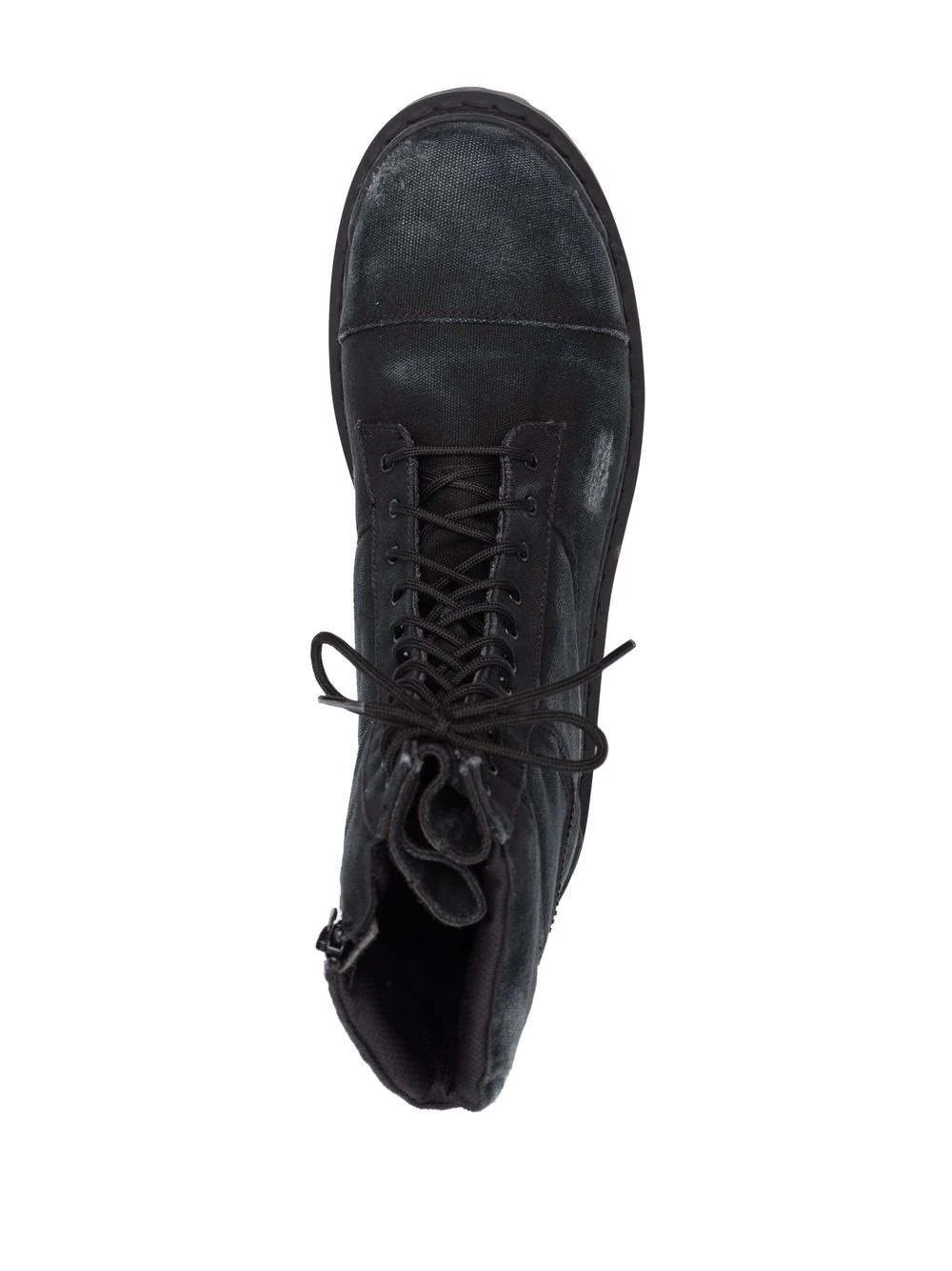 worn-effect combat boots - 4