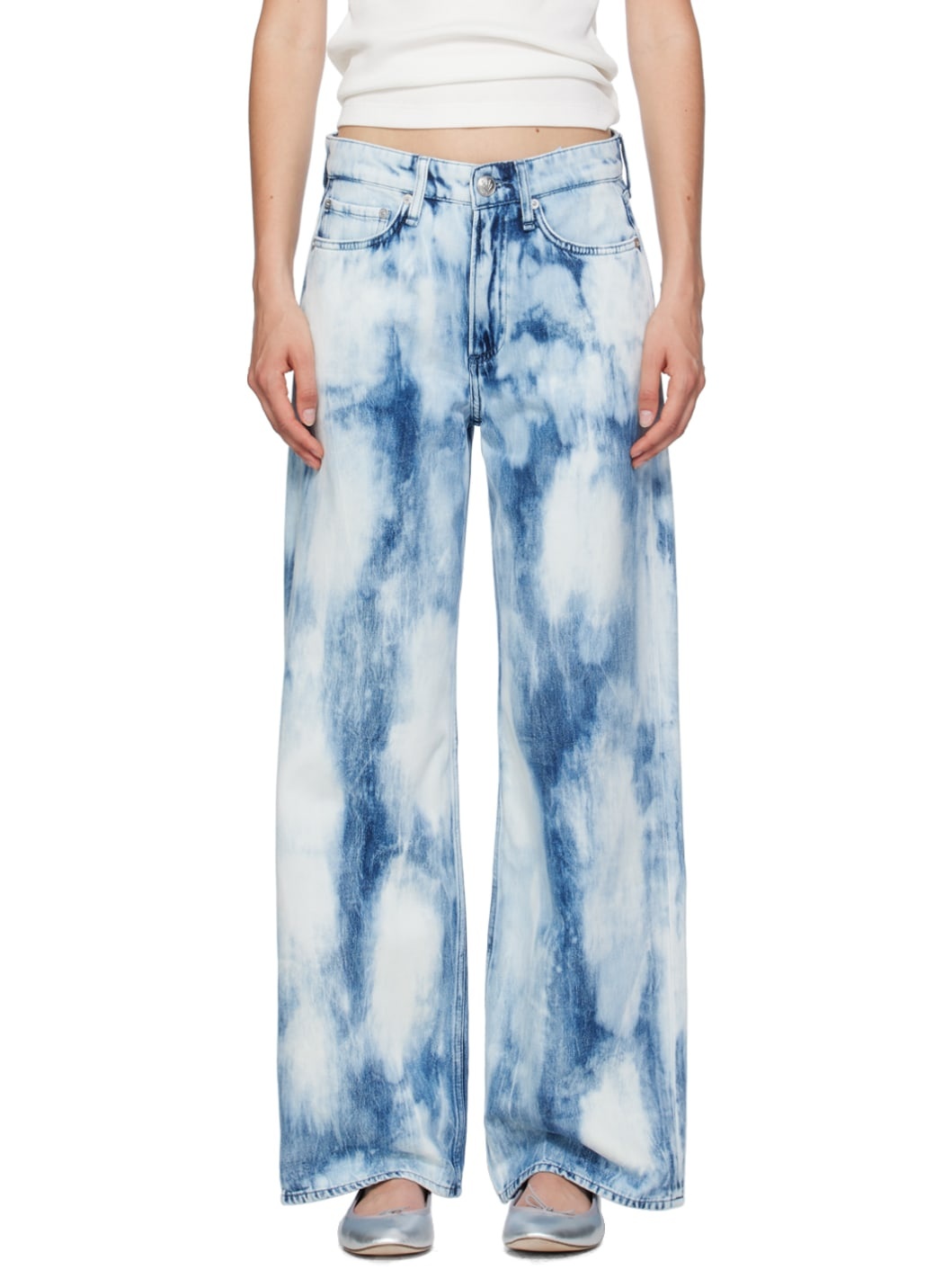 Blue Logan Wide-Leg Jeans - 1