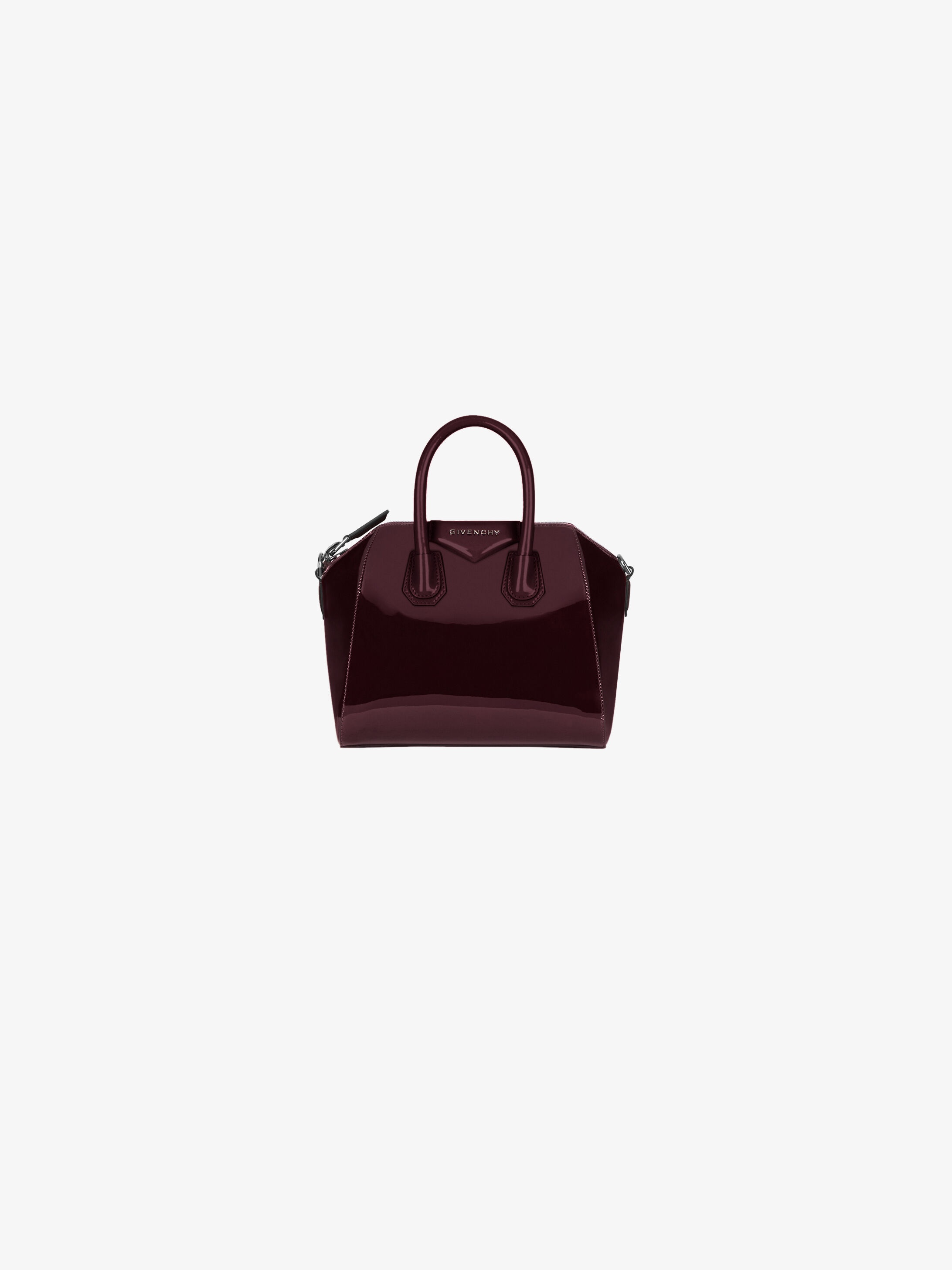 Mini Antigona bag in varnished leather - 1