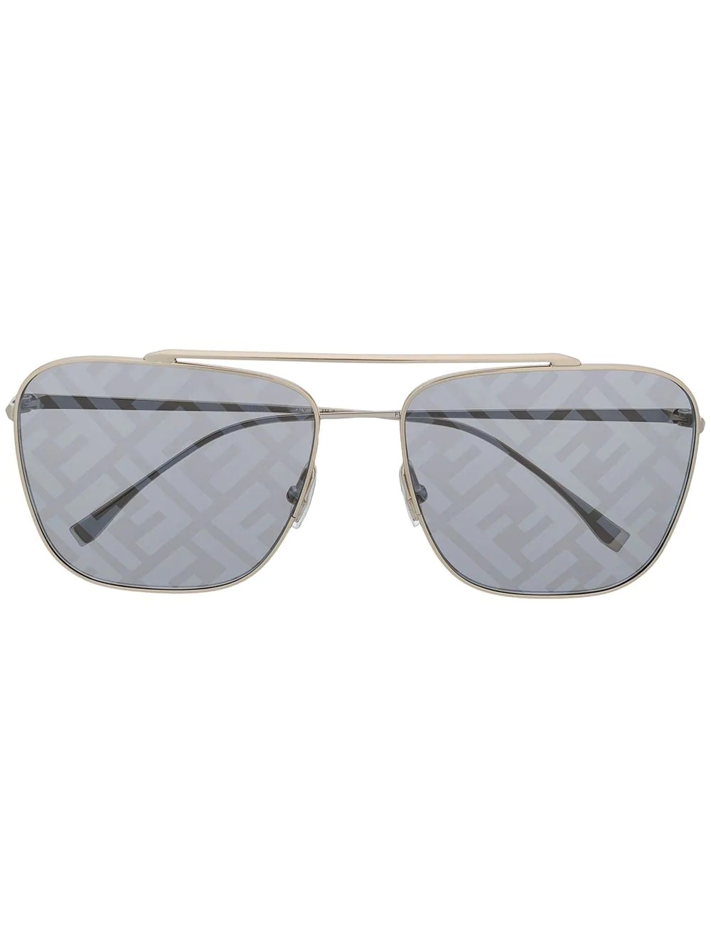 logo lenses aviator sunglasses - 1