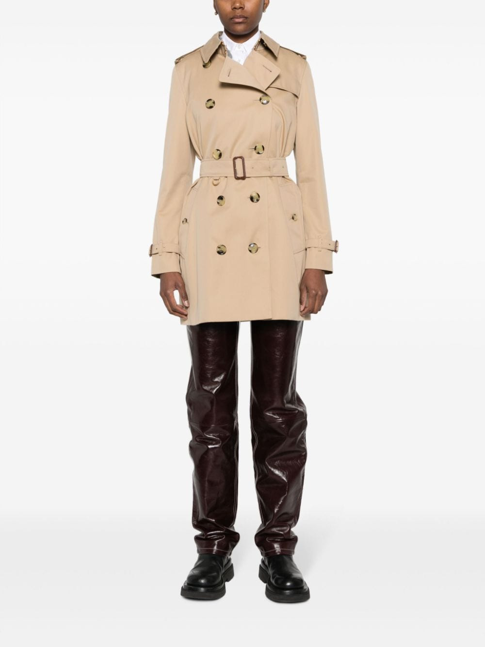 Burberry Coats Beige - 3