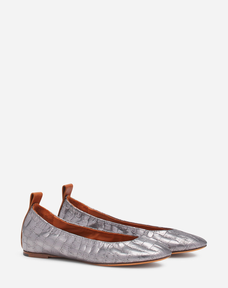 Lanvin THE BALLERINA IN CROCODILE-EFFECT LEATHER outlook