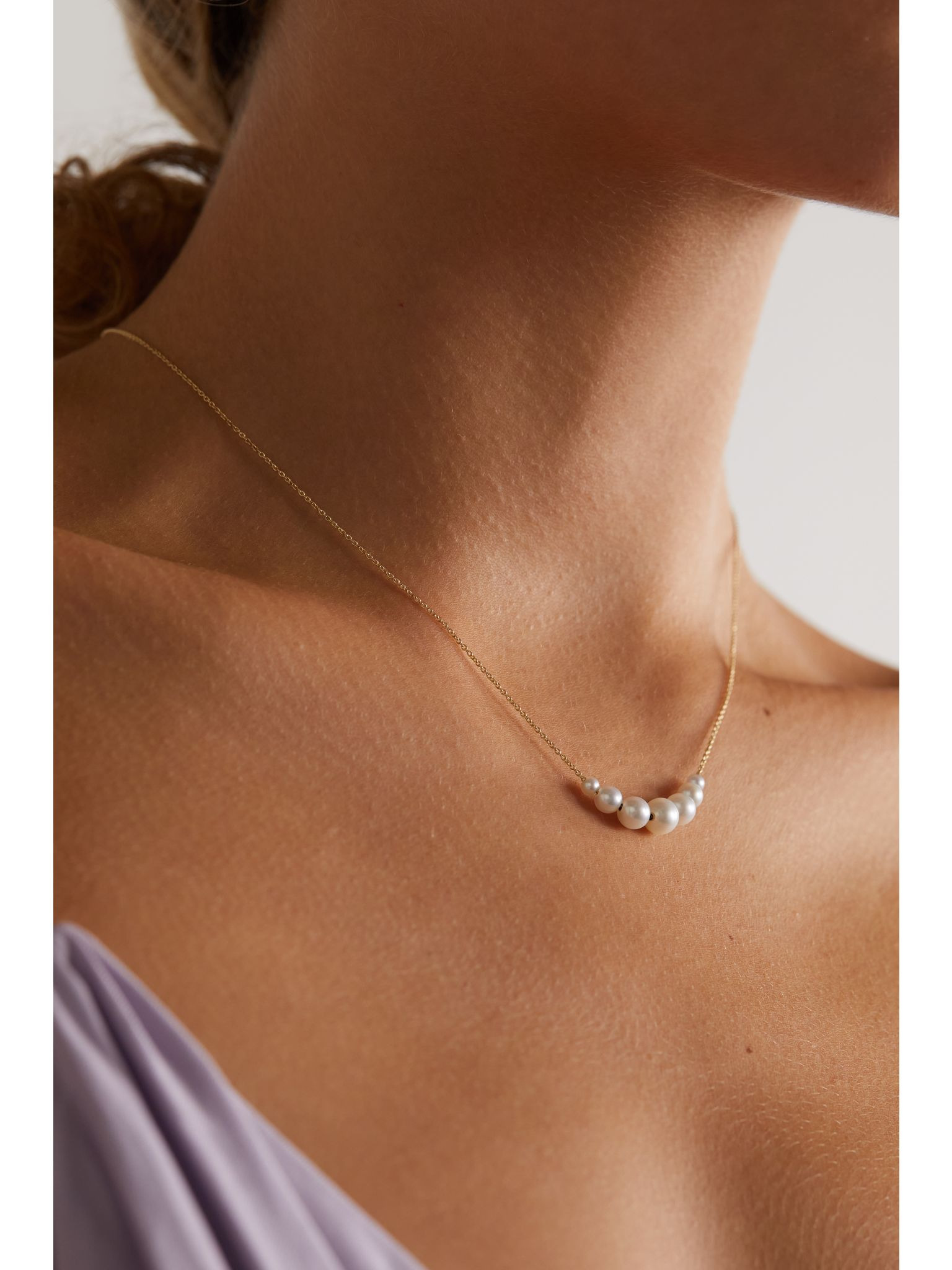 Grand Orangerie de Perle 14-karat gold pearl necklace Gold - 2