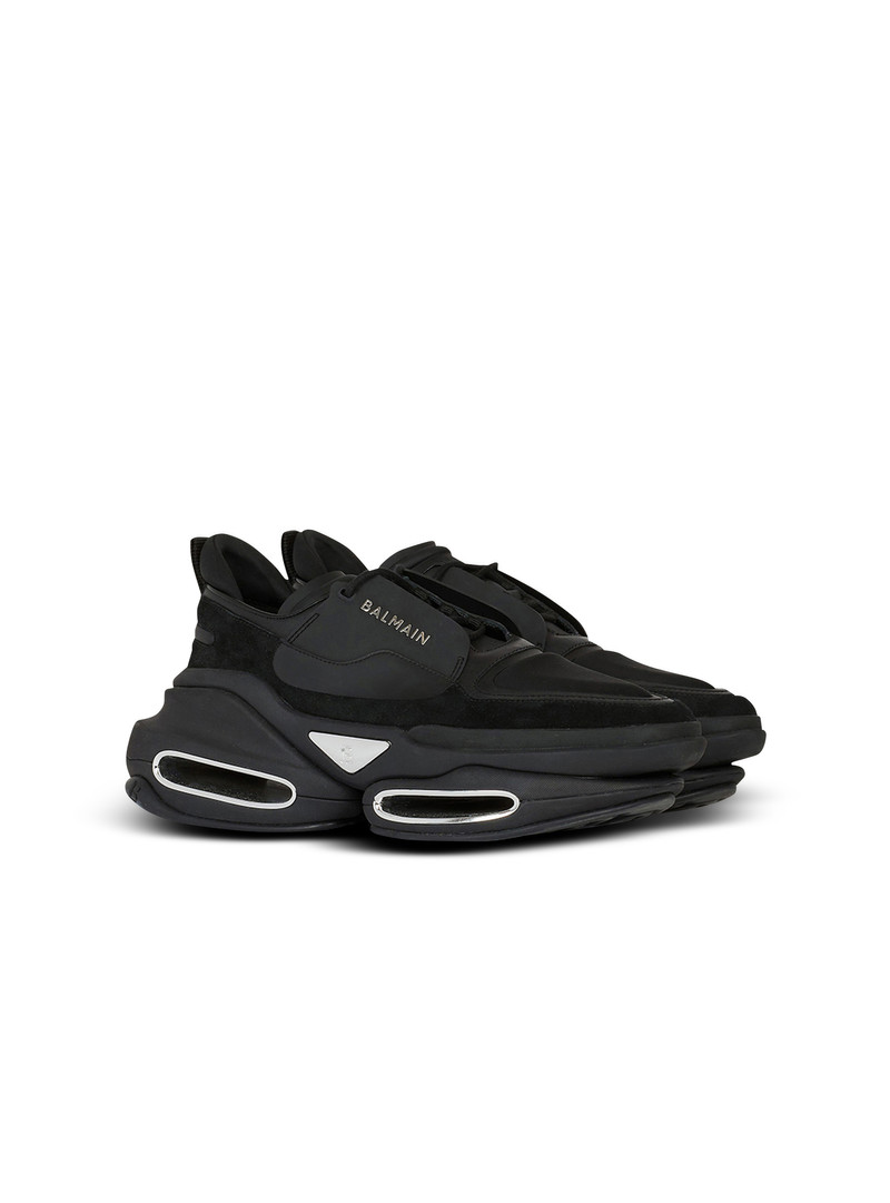 Leather, neoprene and suede B-Bold low-top sneakers 2