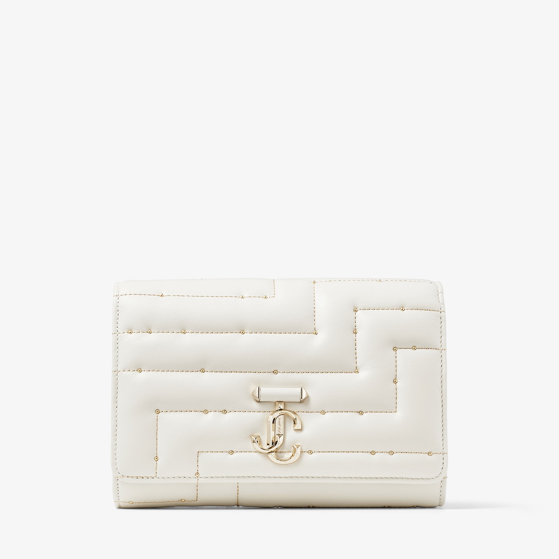 Varenne Clutch
Latte Avenue Nappa Leather Clutch Bag with JC Emblem - 1