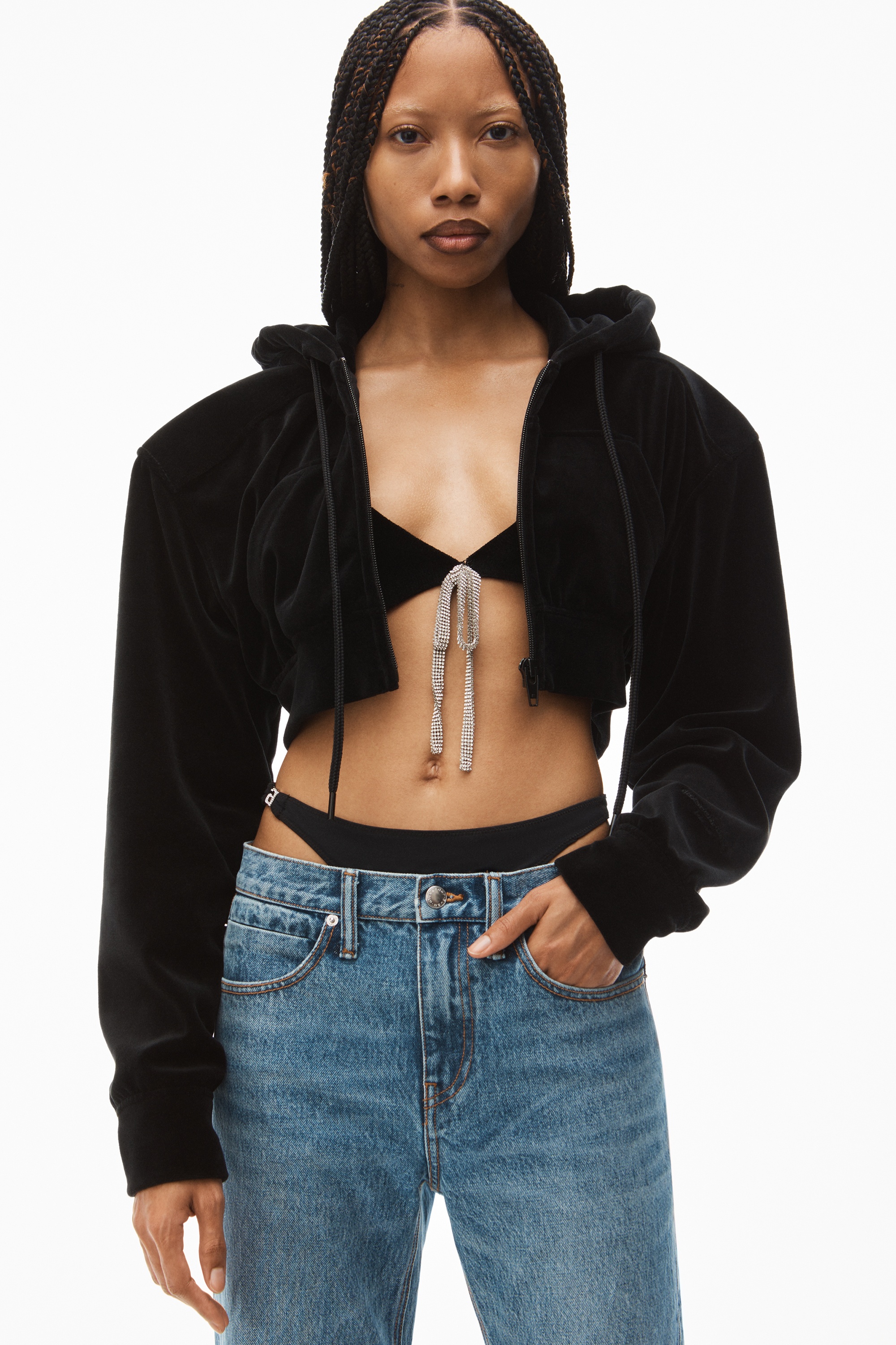 LOW-RISE BIKINI LAYER JEAN IN DENIM - 6