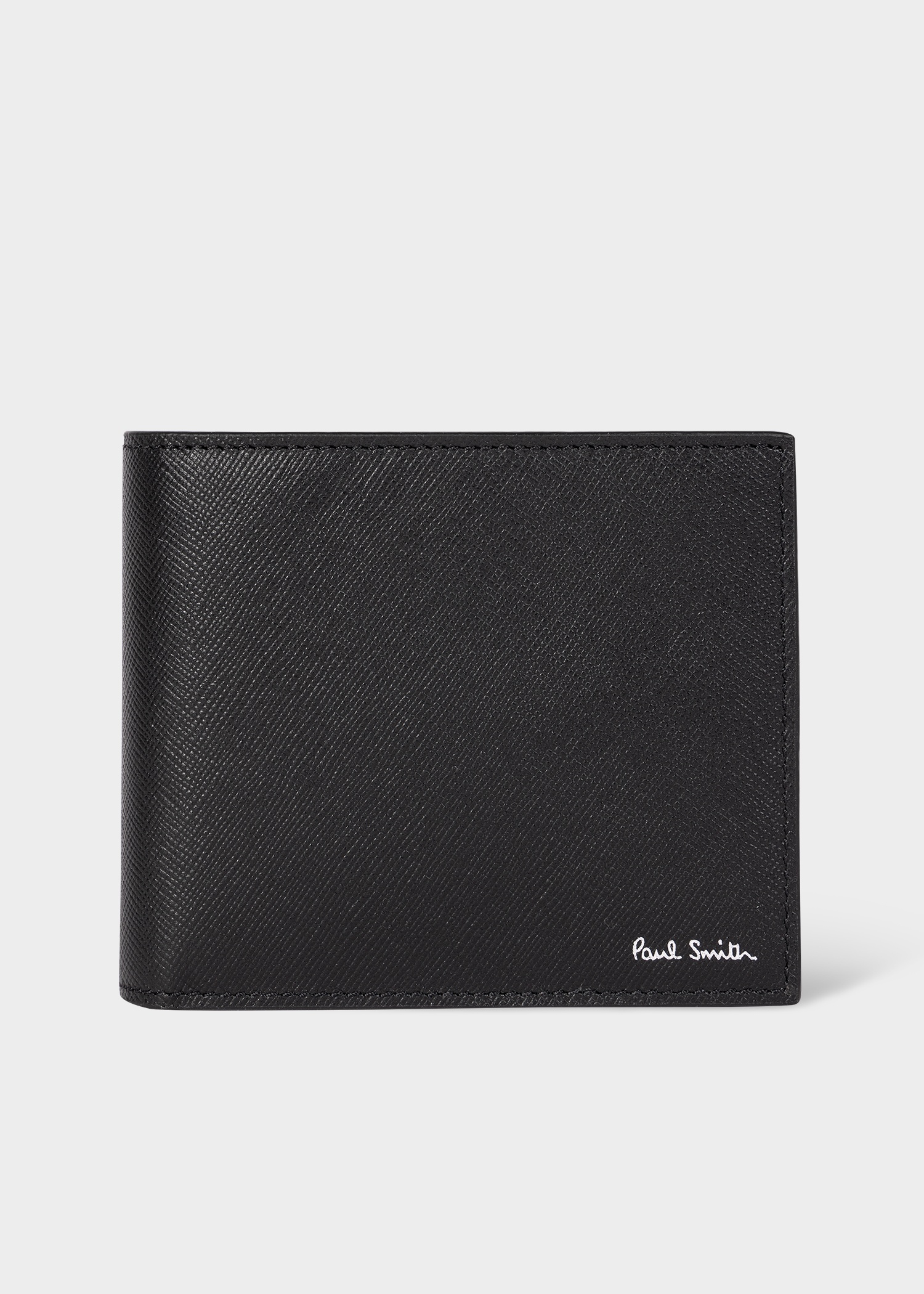 Black 'Mini Blur' Interior Billfold And Coin Wallet - 2