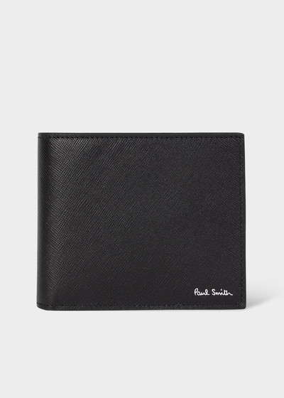Paul Smith Black 'Mini Blur' Interior Billfold And Coin Wallet outlook