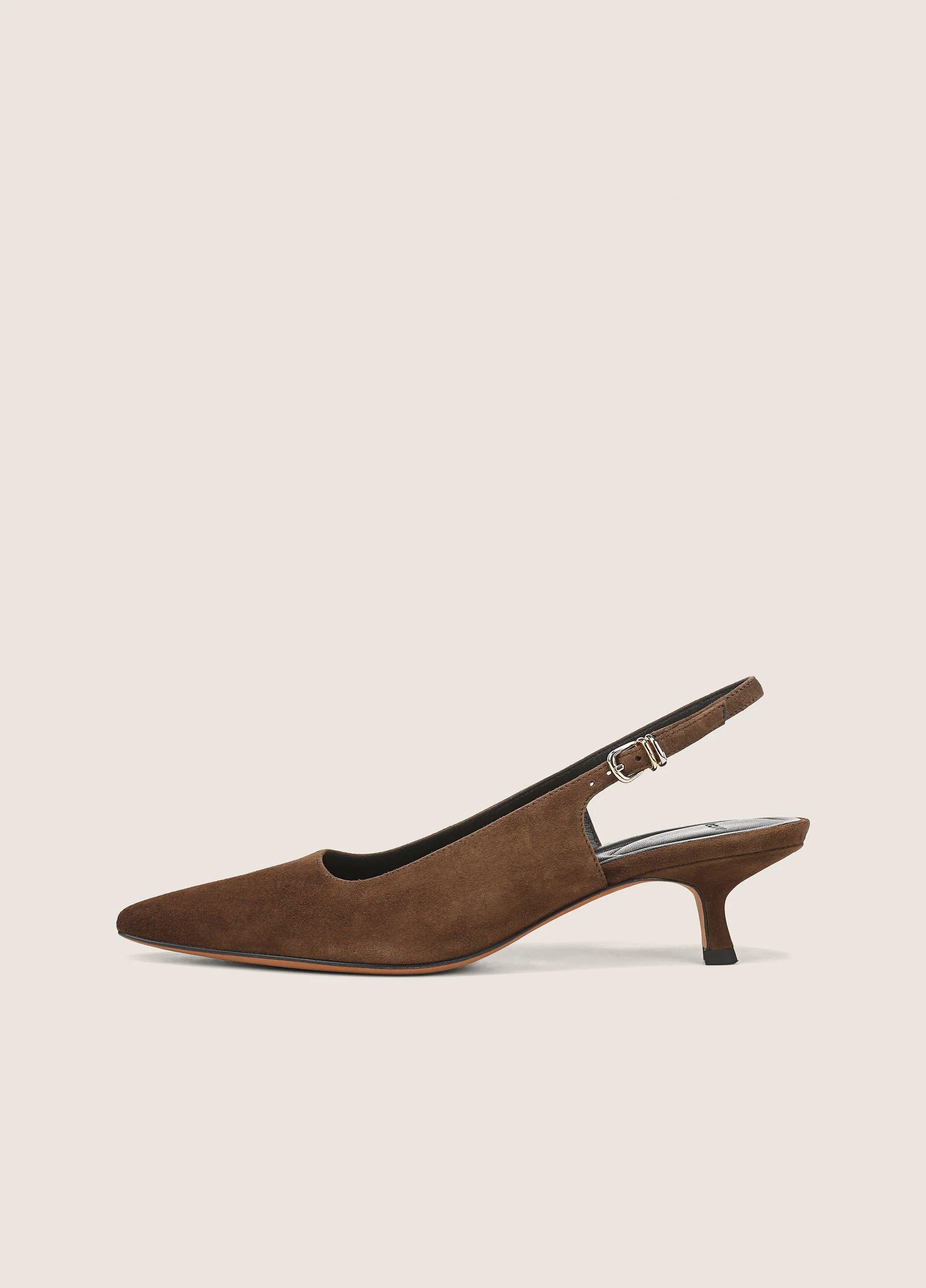 Sabra Suede Slingback Heel - 1
