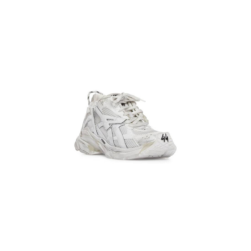 BALENCIAGA Men's Runner Sneaker in White outlook