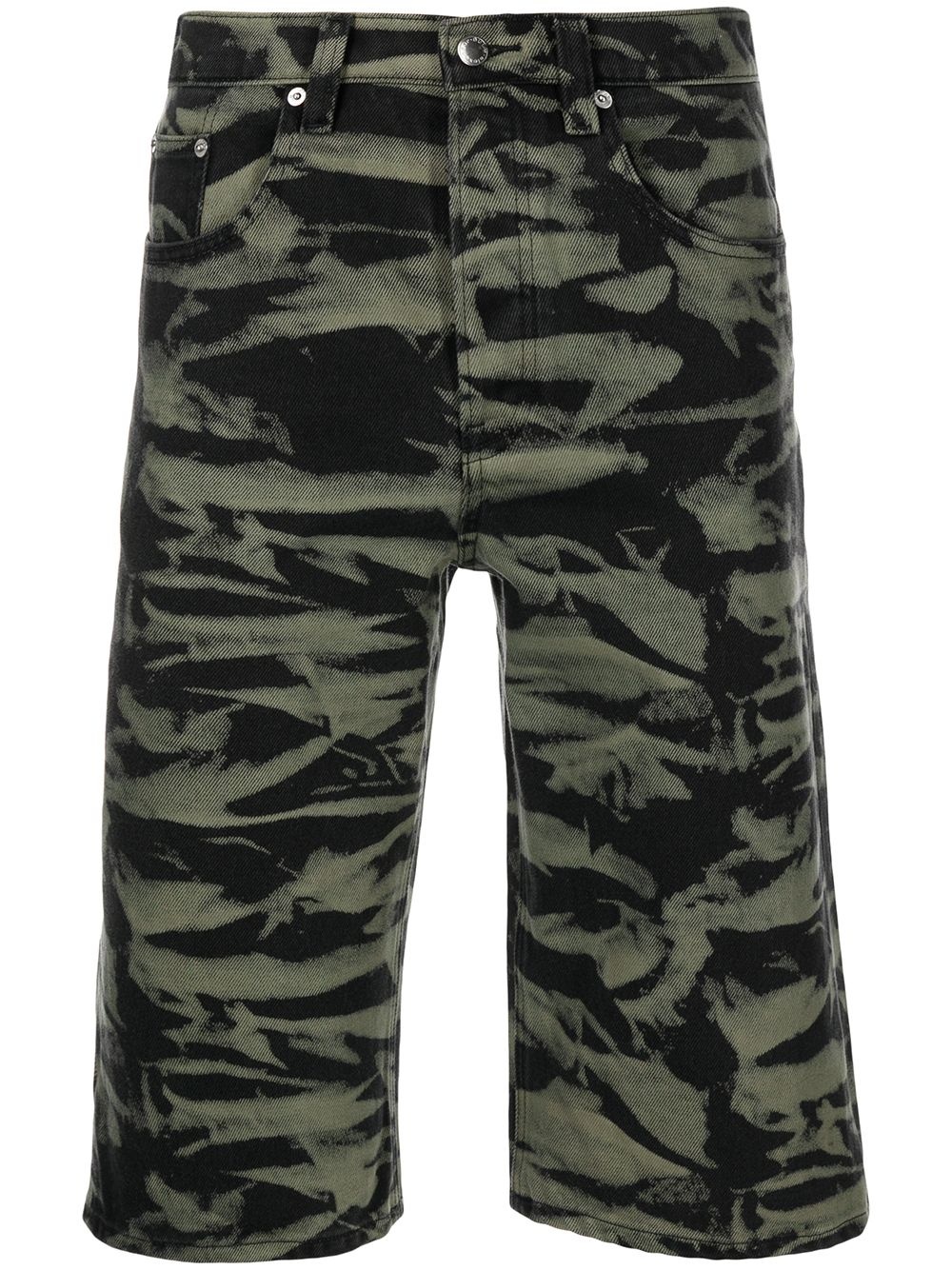 camouflage knee-length shorts - 1