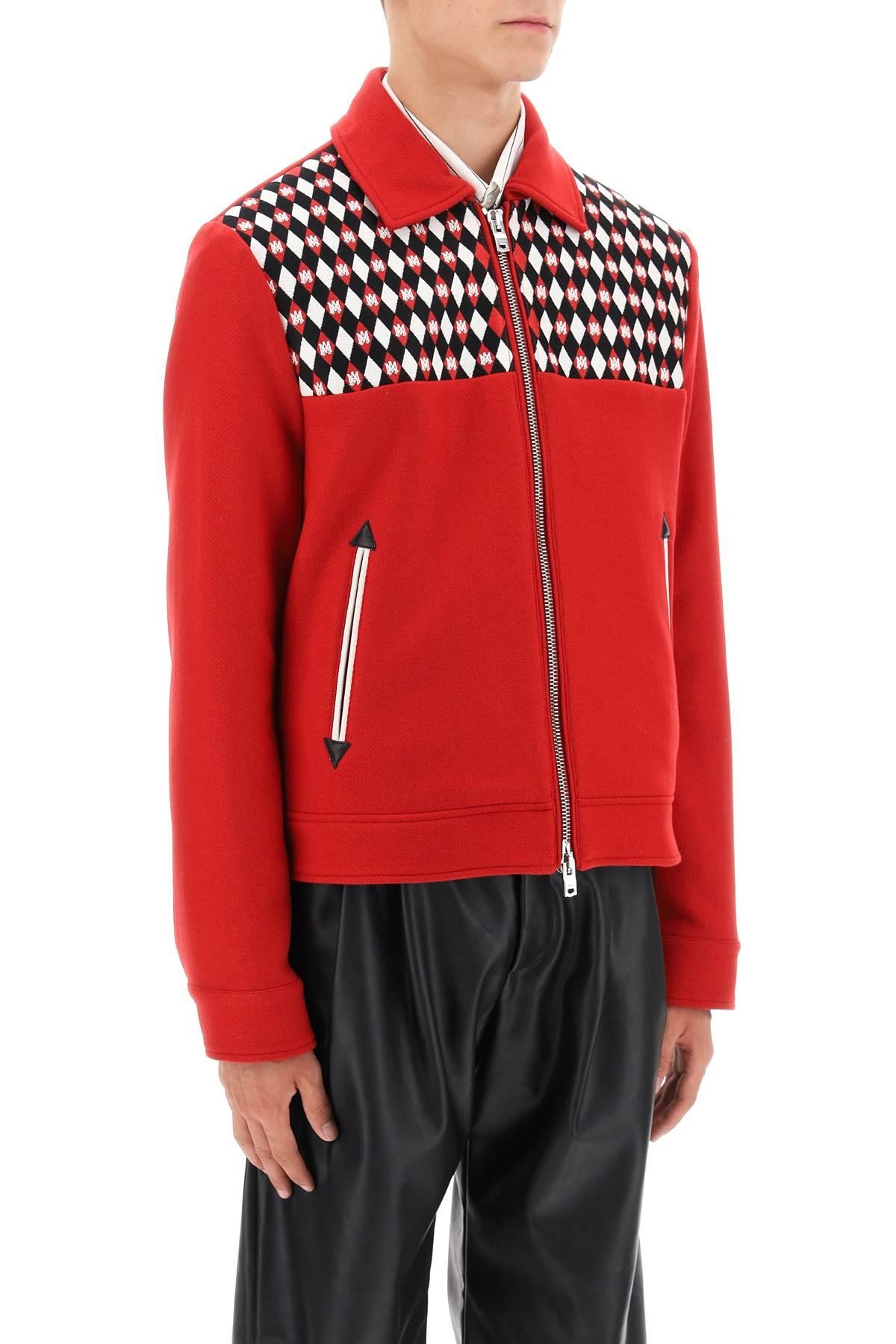 Amiri Wool Blouson Jacket With Embroidered Yoke - 3