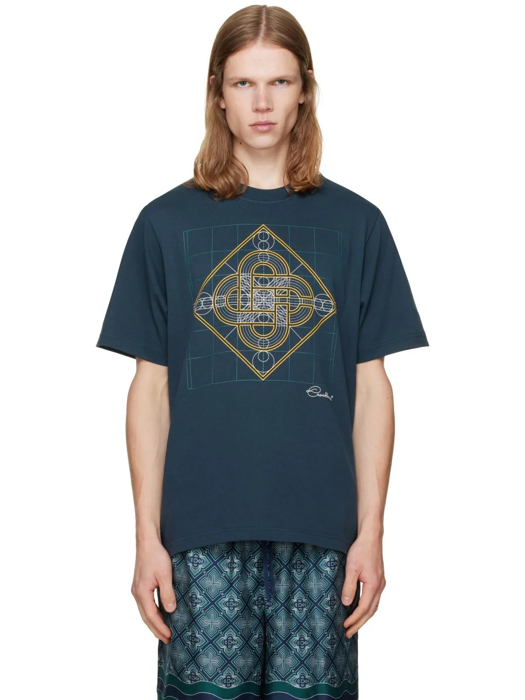 Navy Géometrie Sacrée T-shirt - 1