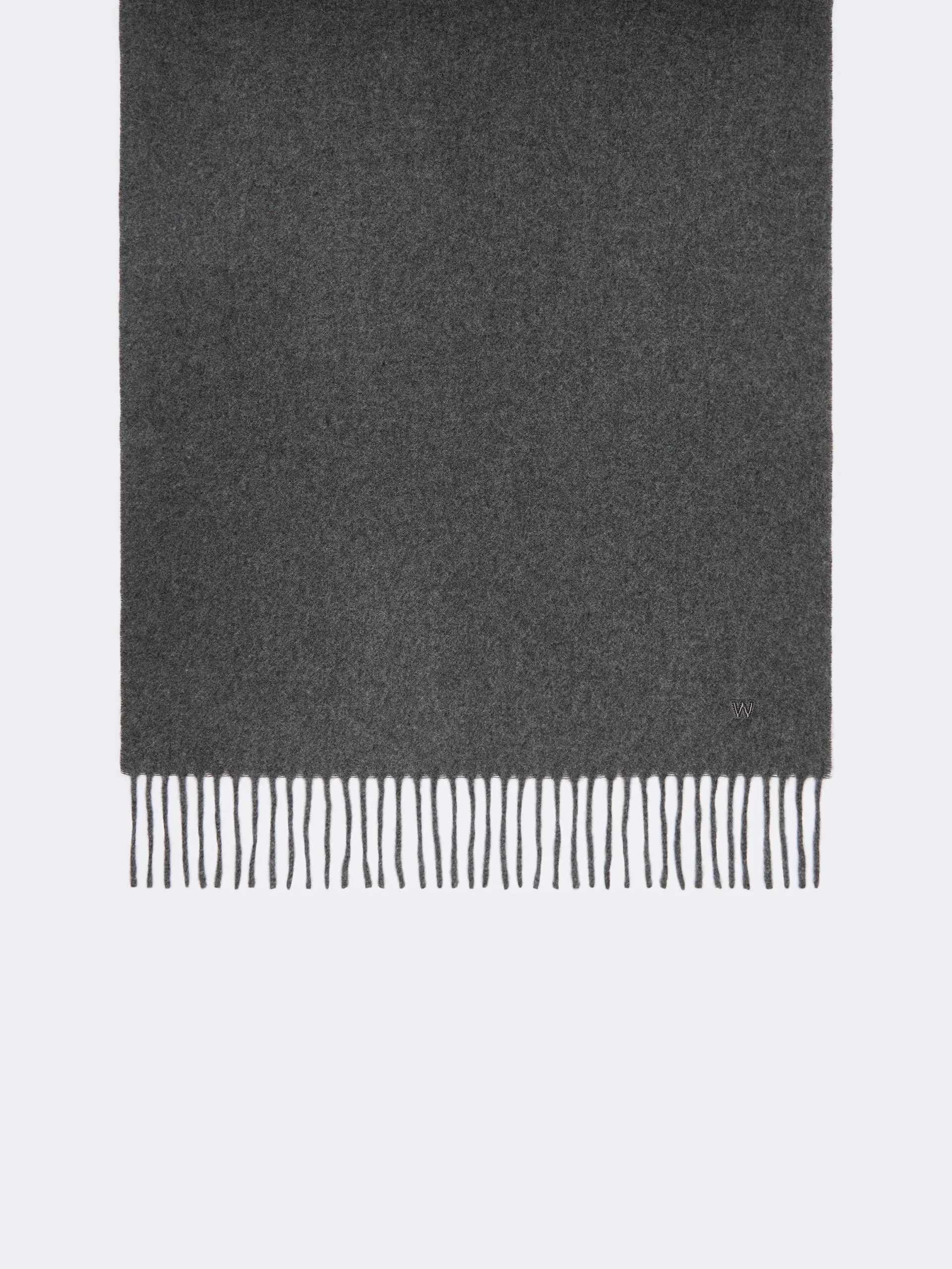 SCOGLIO Plain wool stole - MEDIUM GREY - 1