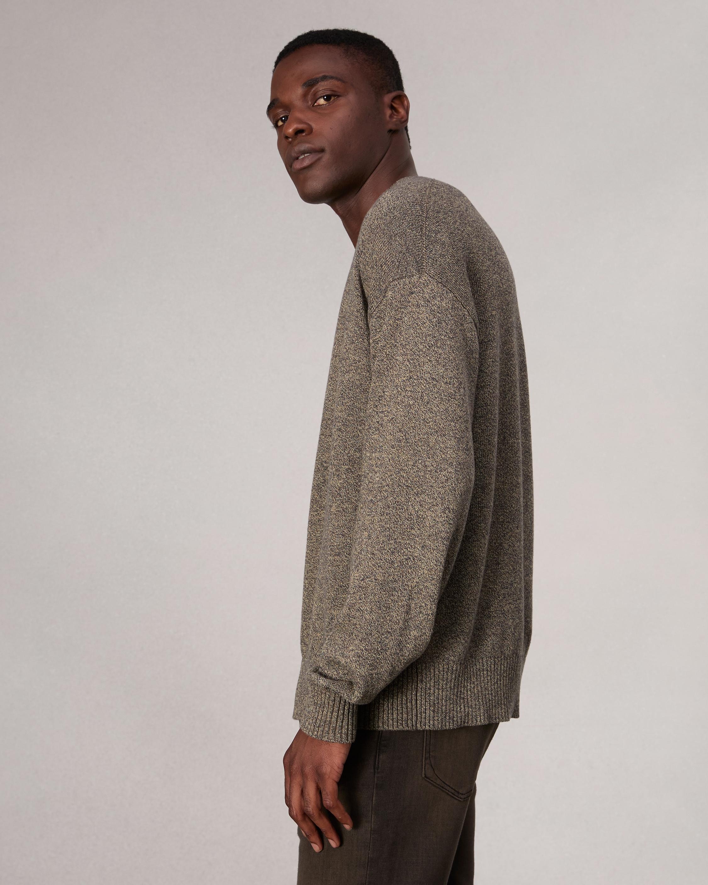 Marled Cotton Sweater - 4