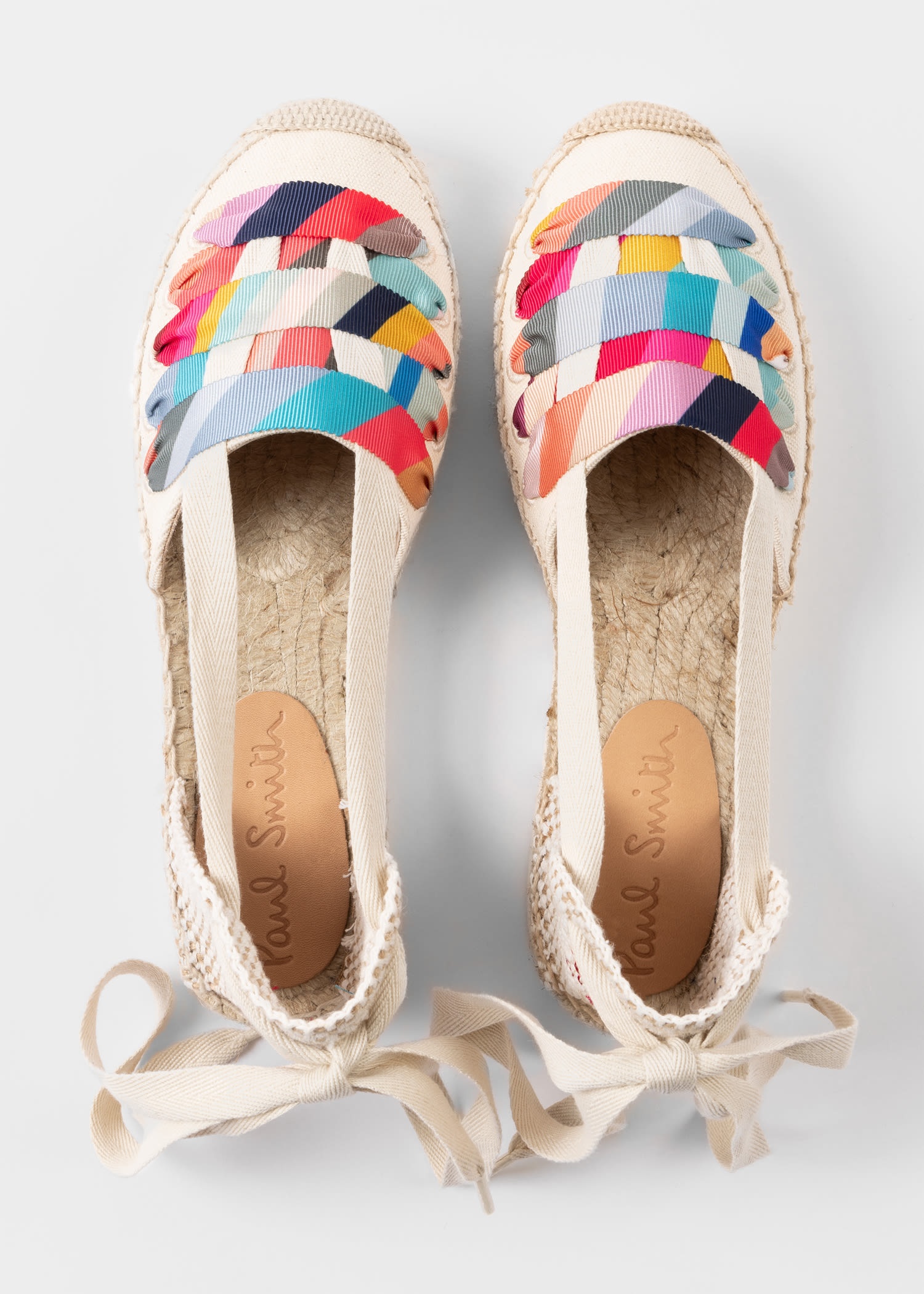 Ivory 'Kira' 'Swirl' Platform Sandals - 5