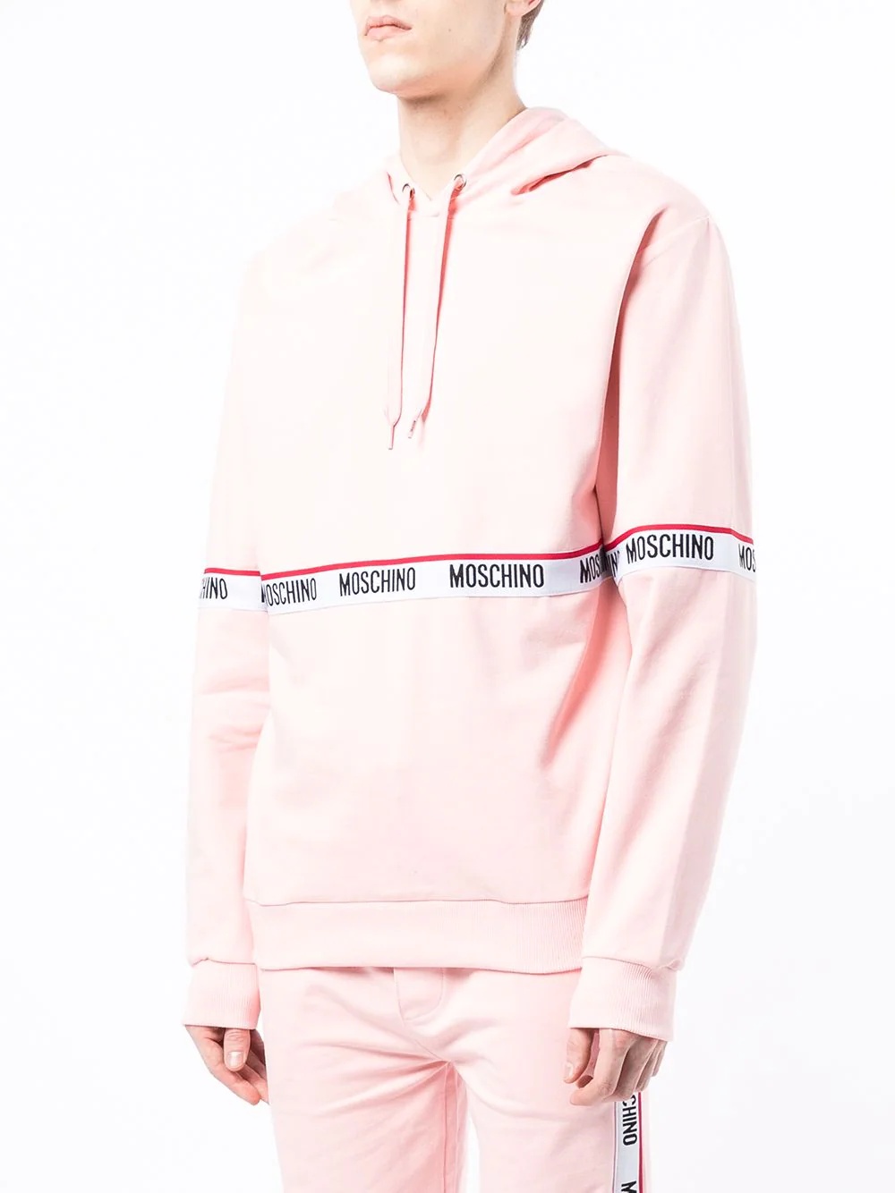 logo-tape hoodie - 3