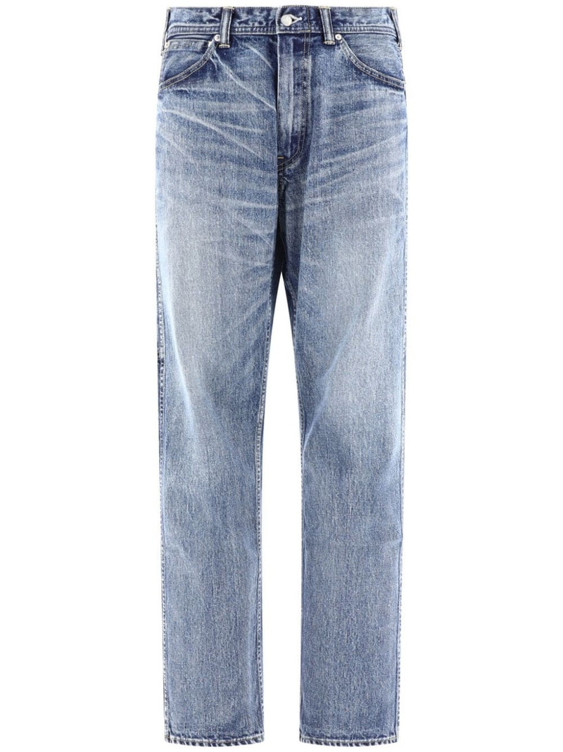 stonewashed denim trousers 1