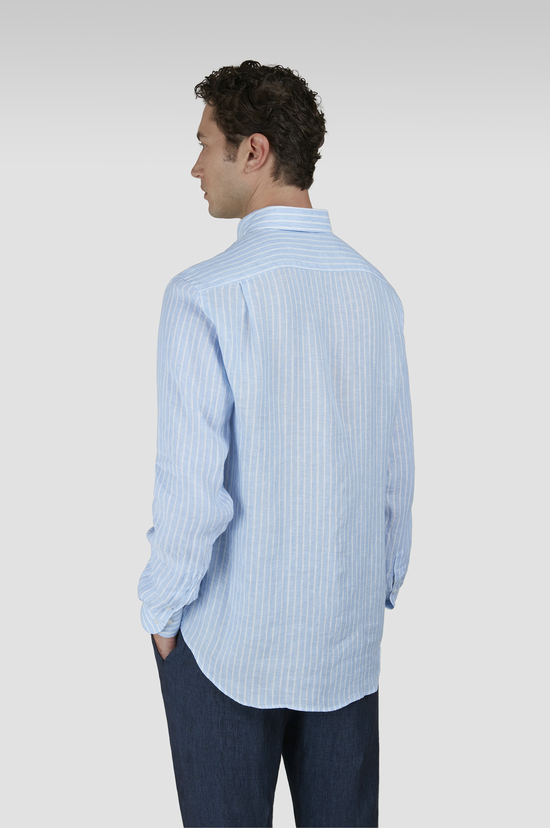 STRIPED LINEN SHIRT - 3