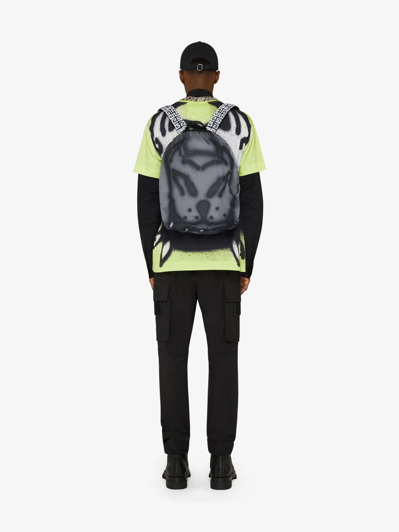 Givenchy ESSENTIEL U BACKPACK WITH TAG EFFECT DOG PRINTS WITH COVER outlook