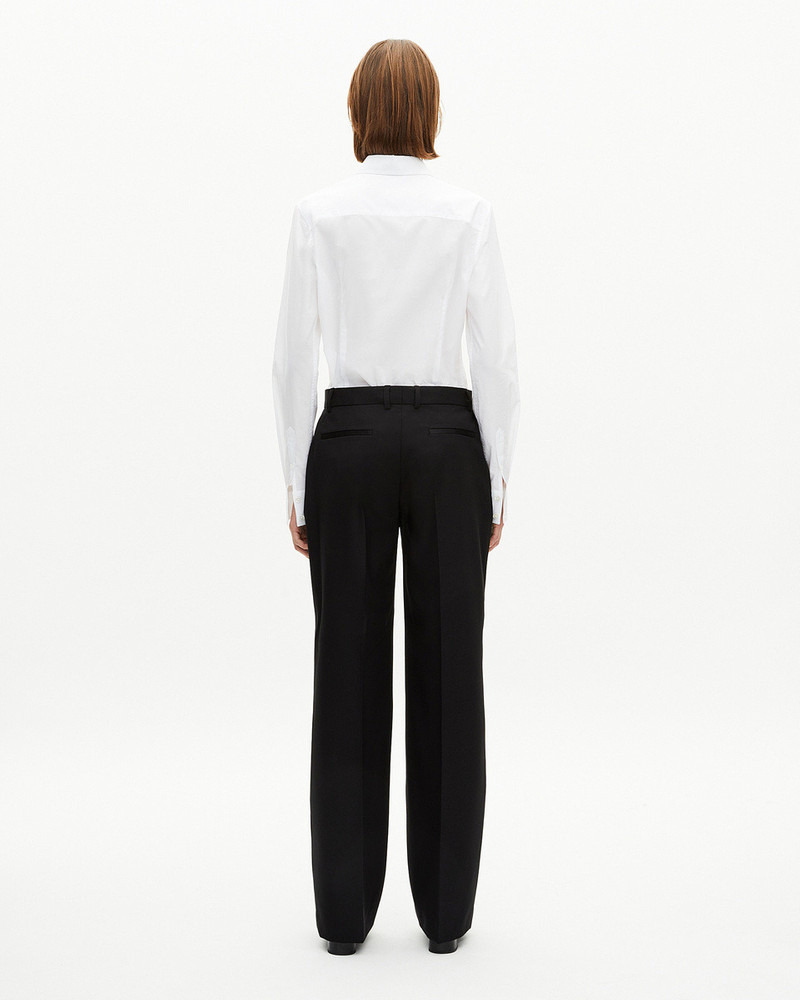 WIDE-LEG PANTS WITH BLACK SATIN DETAILS 4