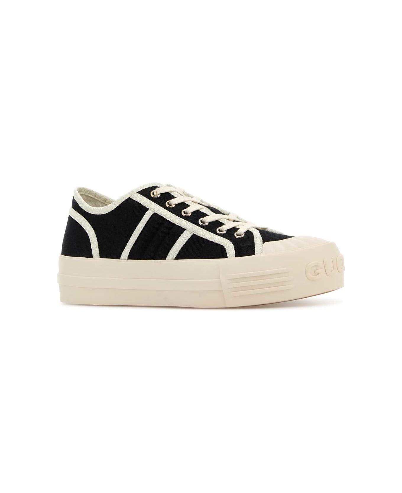 Black Canvas Sneakers - 2