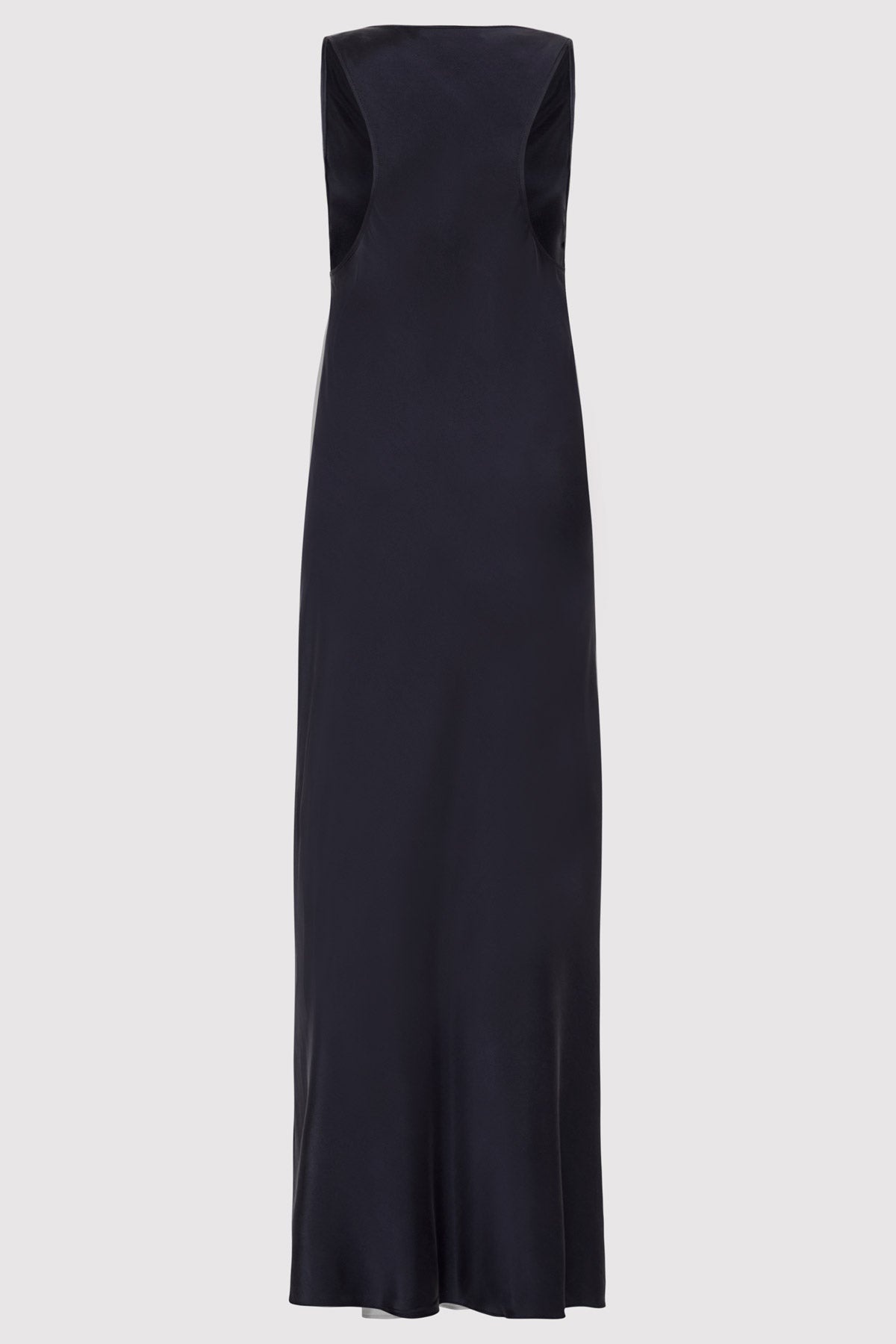 Soft Silk Bias Tank Dress - Inkwell - 7