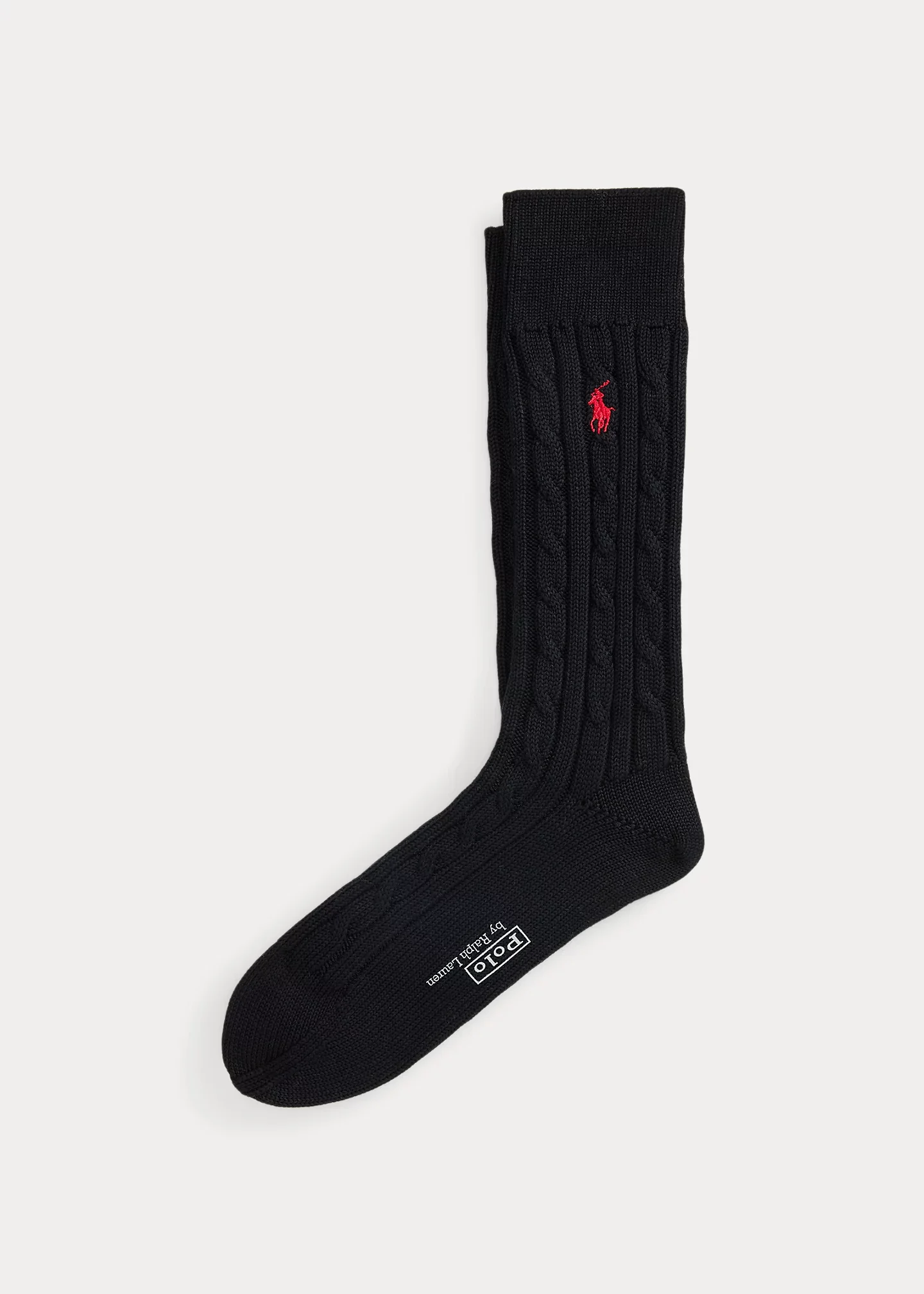 Cable-Knit Cotton-Blend Socks - 1
