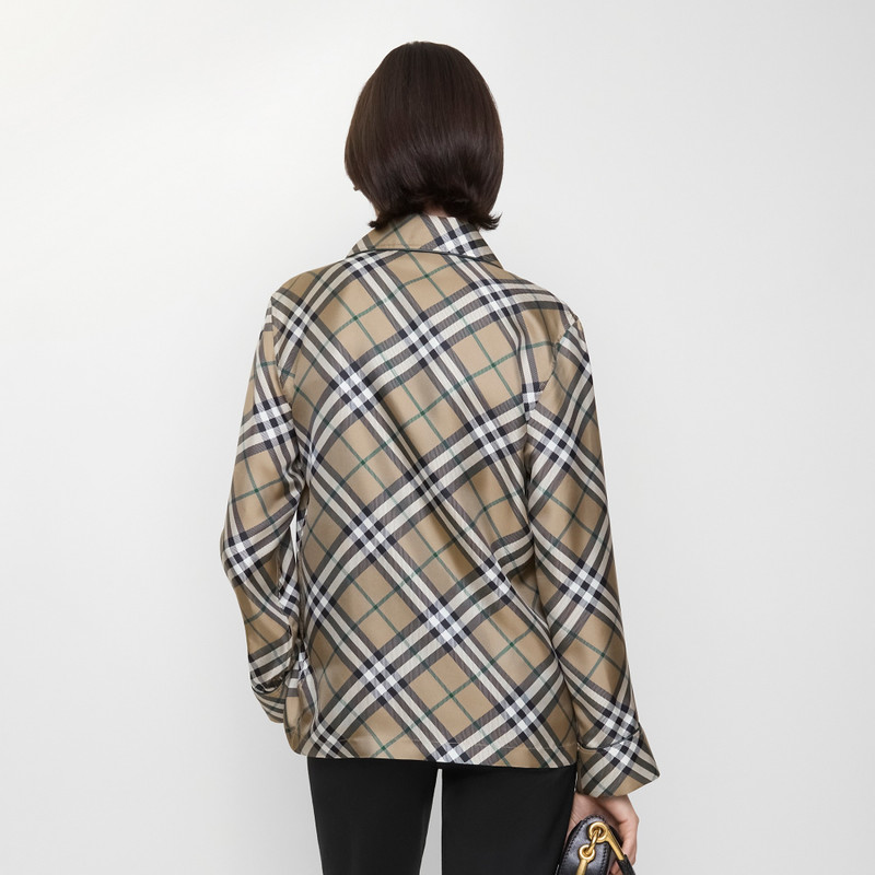Check Silk Pyjama Shirt 3