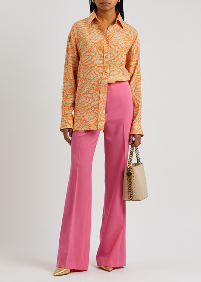 Stella McCartney Stretch-wool flared trousers outlook