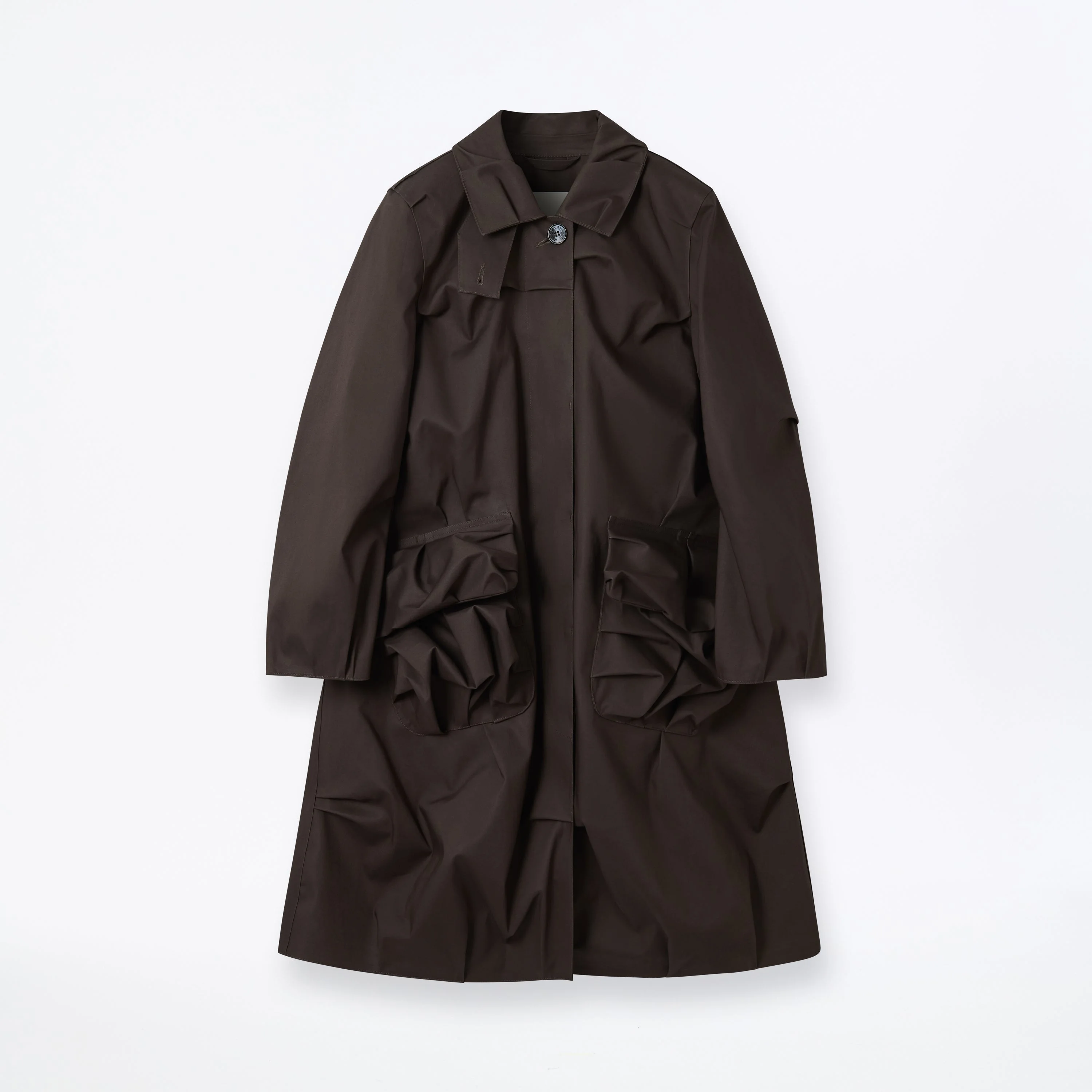 Pleated Pockets Coat - 1