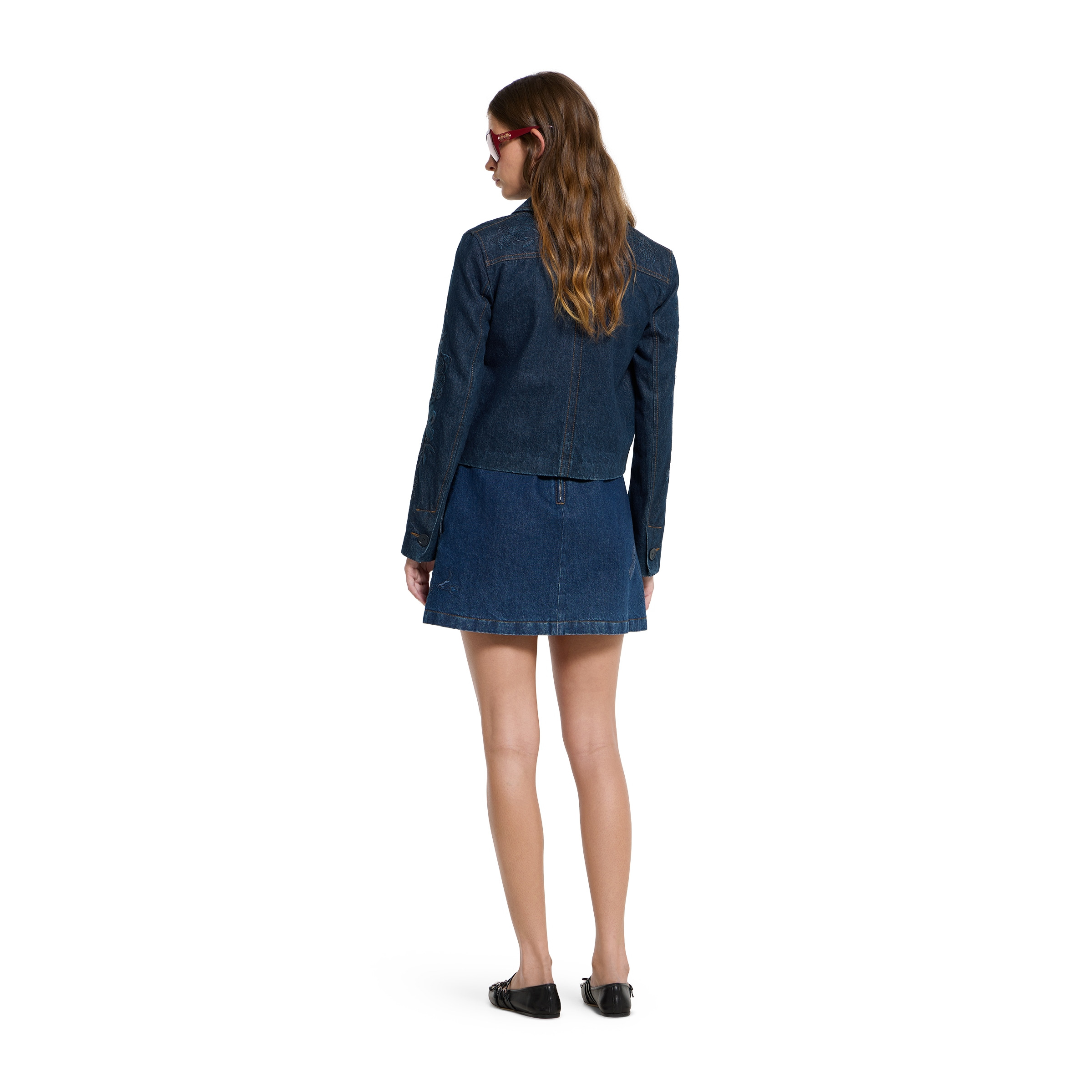 Denim jacket with embroidery - 4