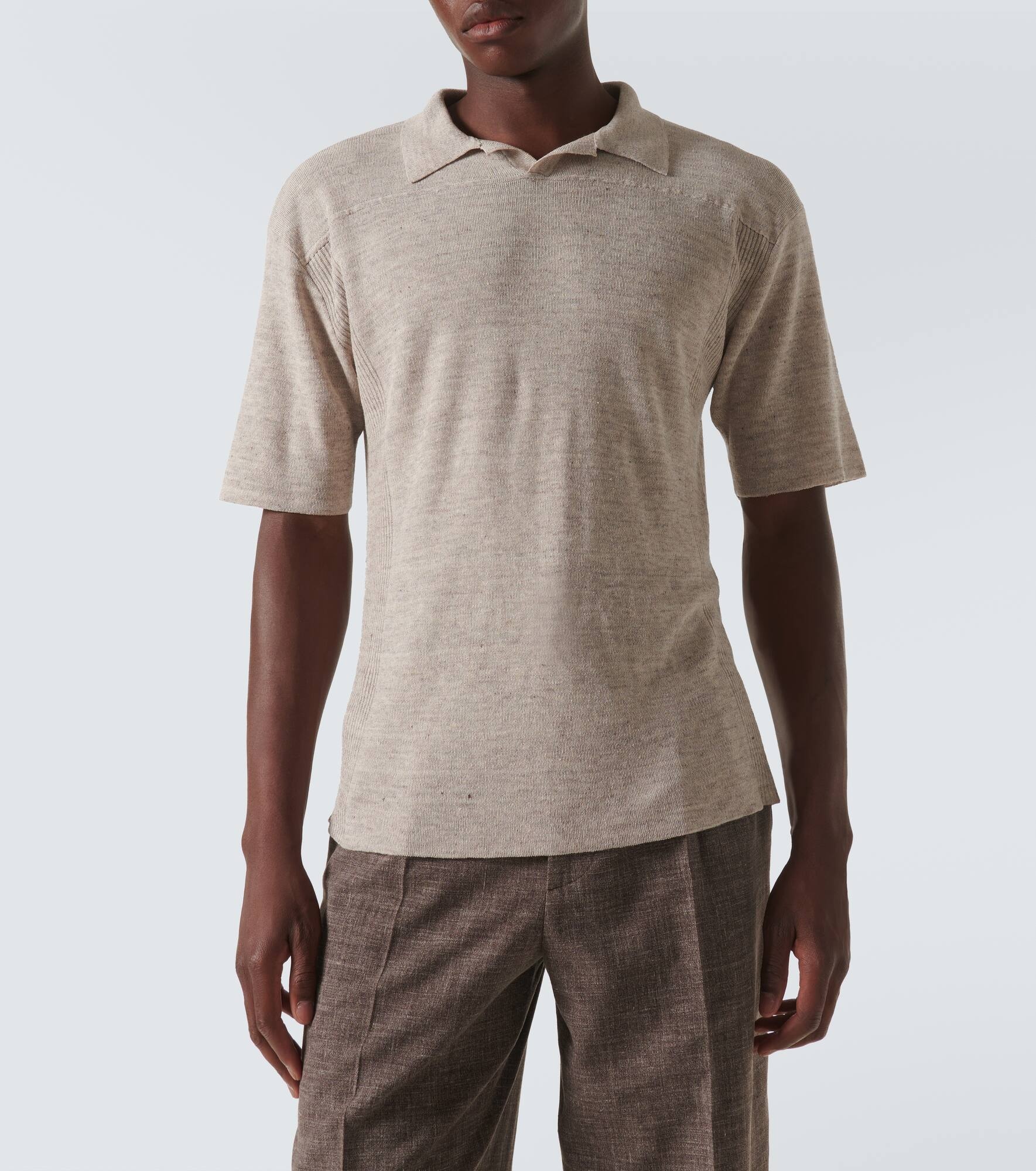 Reggie linen-blend polo shirt - 3