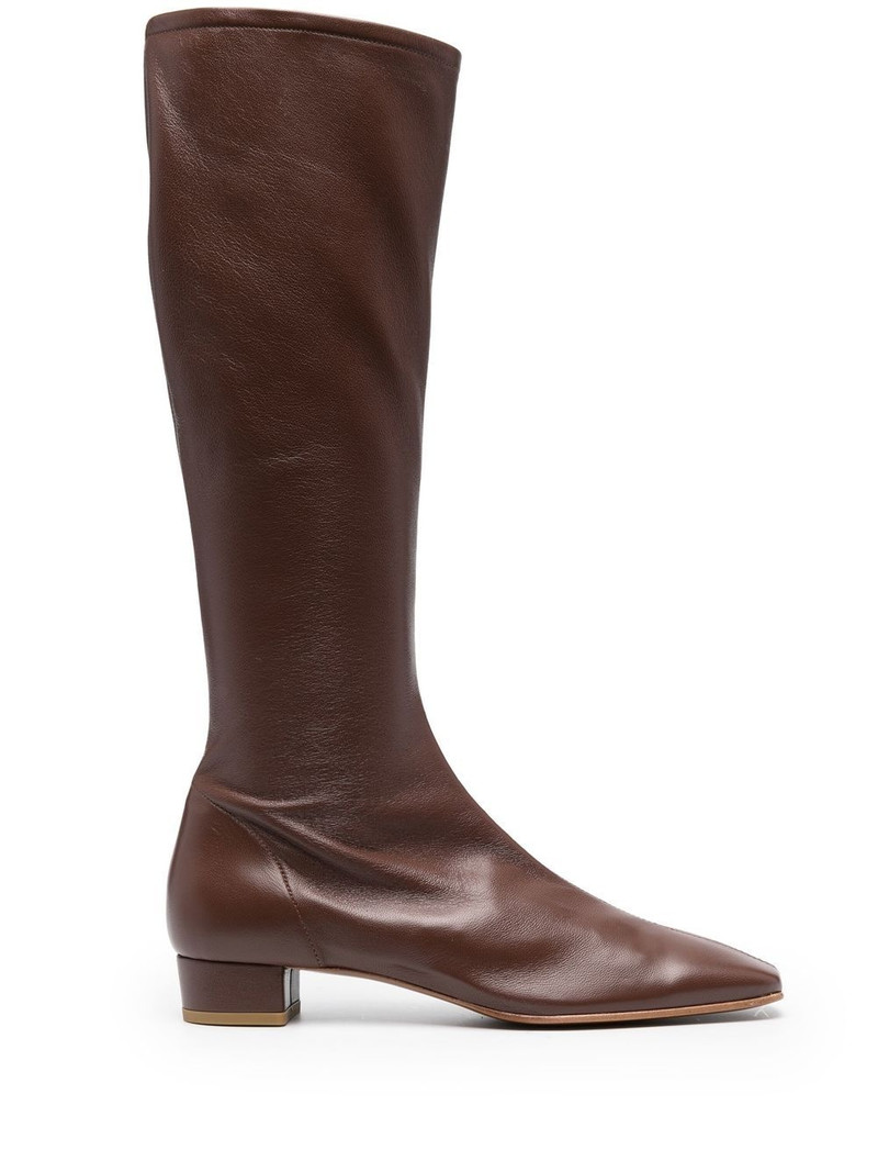 square-toe knee-length boots 1