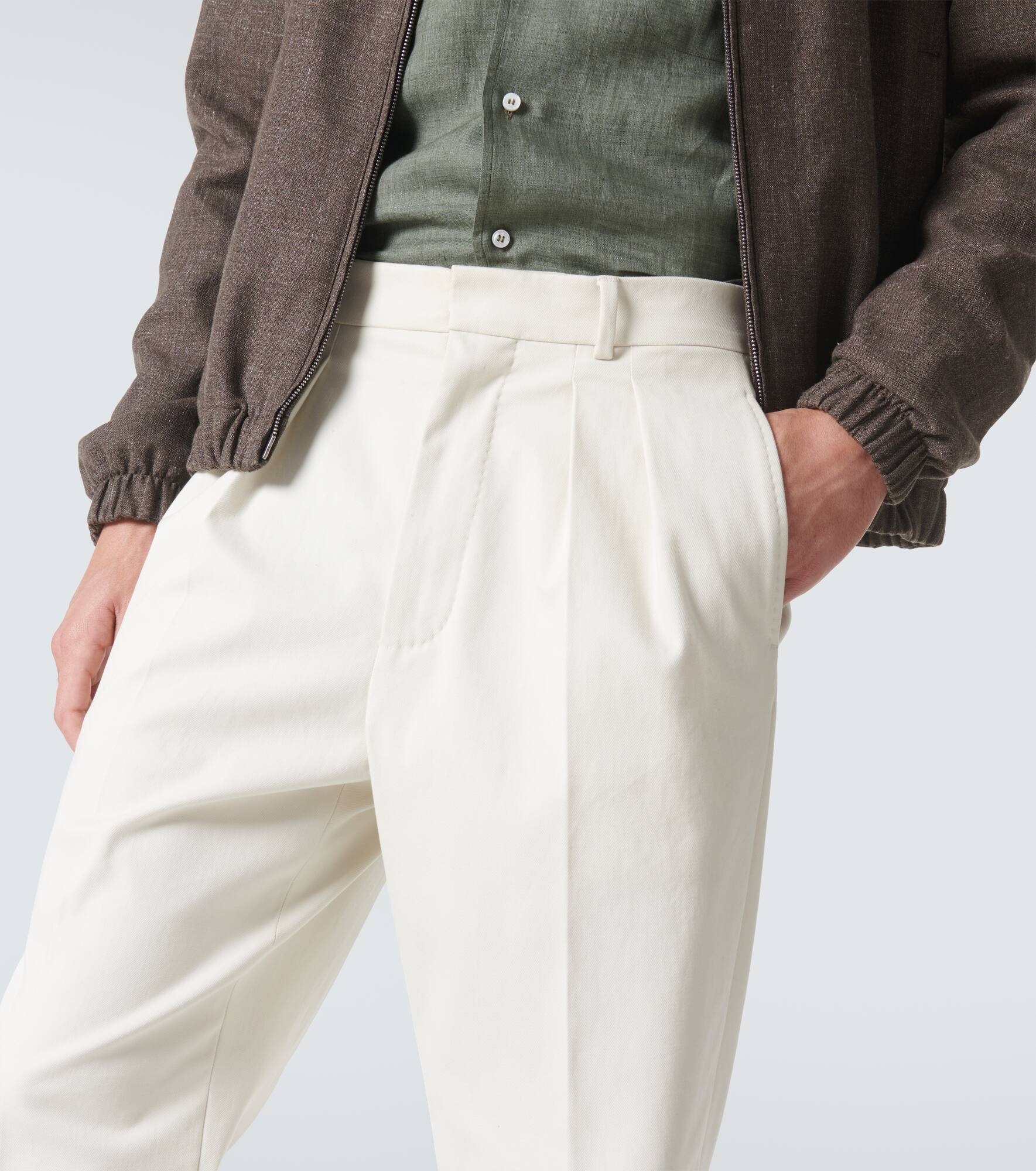 Cotton straight pants - 5