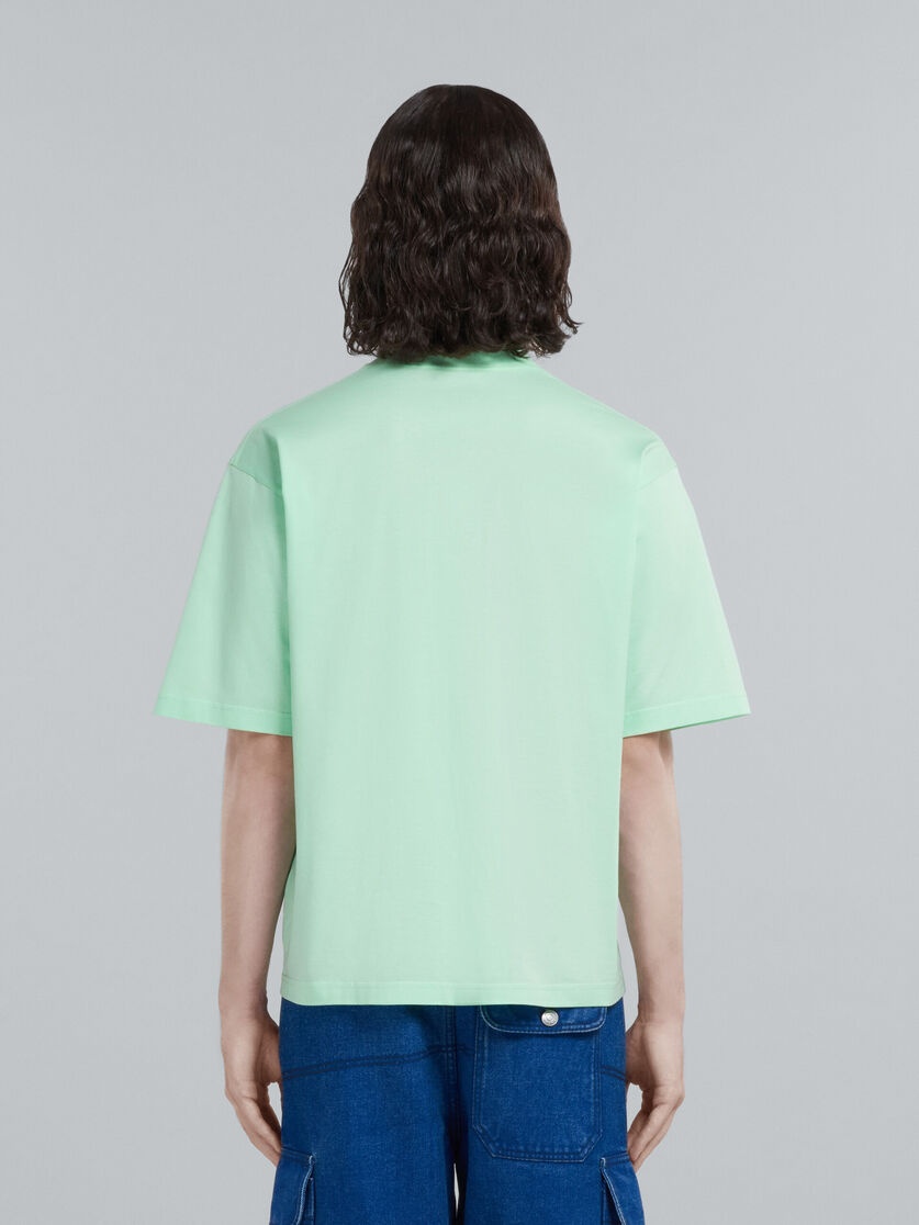 PINK BIO COTTON T-SHIRT WITH LOGO - 3