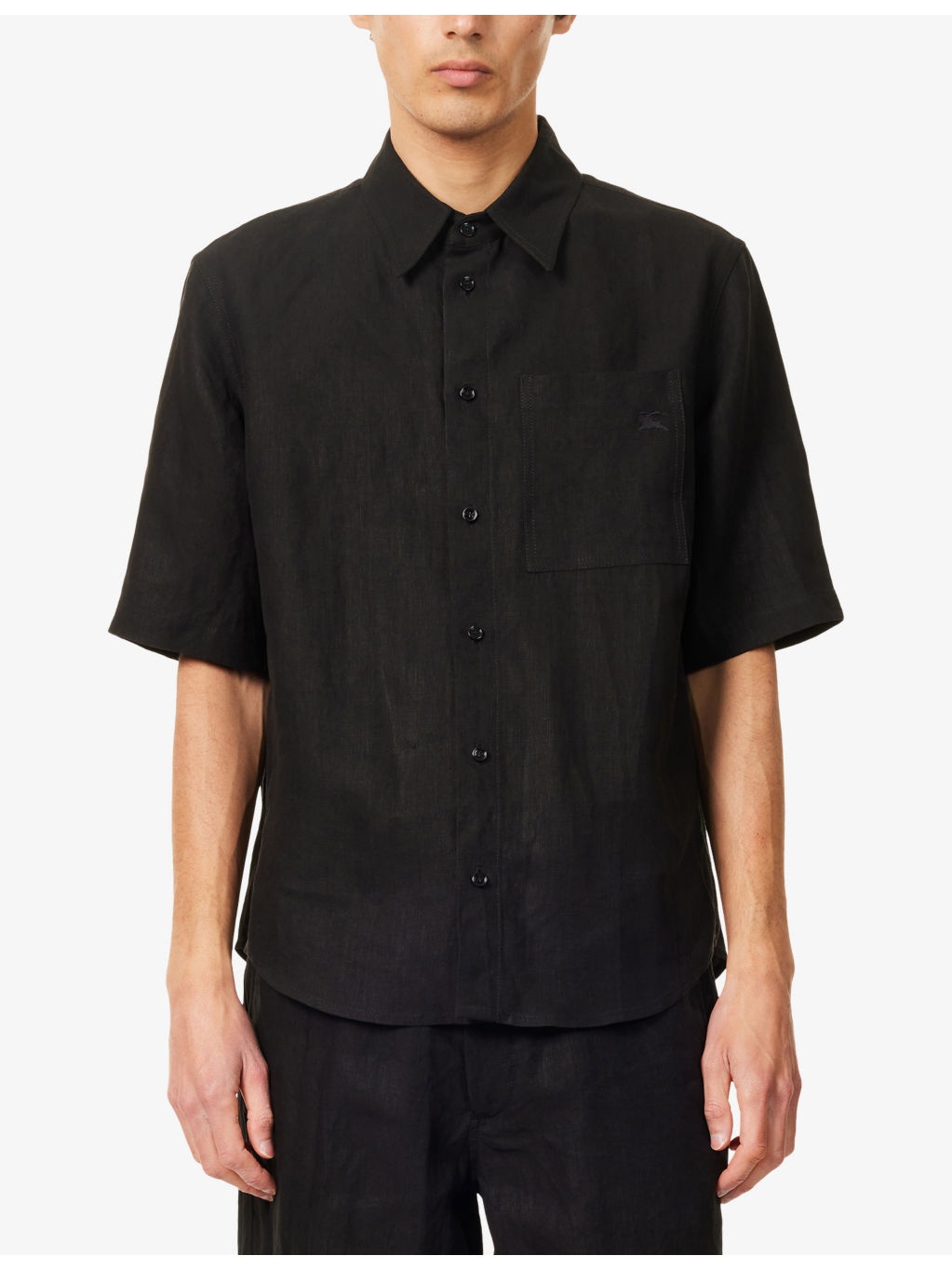 Regular-Fit Short-Sleeve Linen Shirt - 3