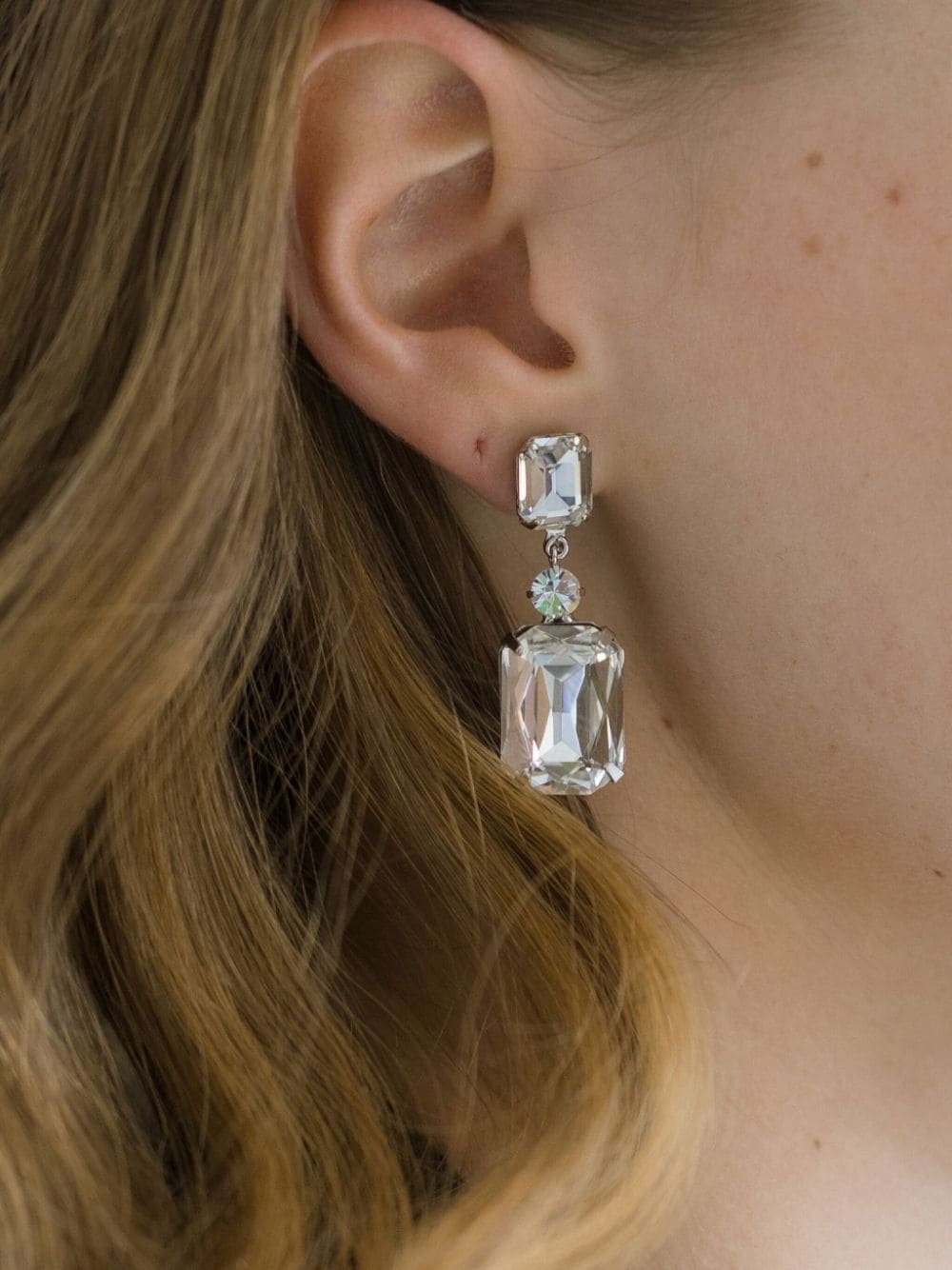 Justine crystal-embellished earrings - 2
