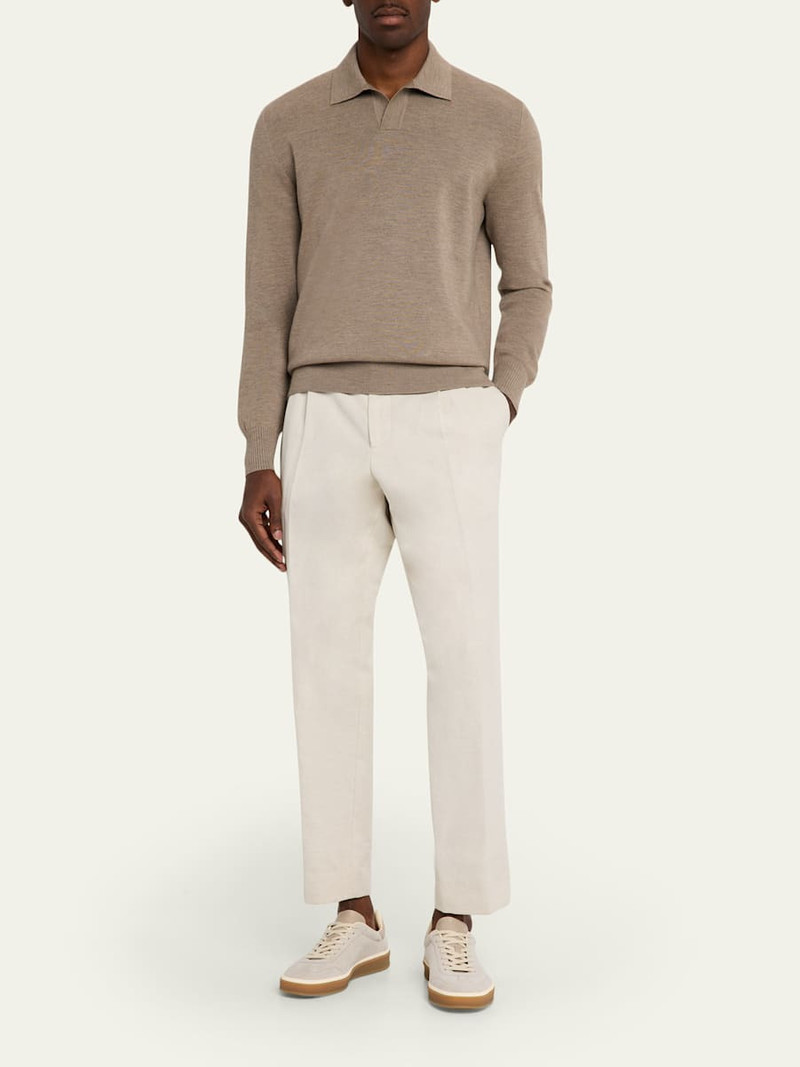 Loro Piana Men's Empire Wish Buttonless Polo Shirt outlook