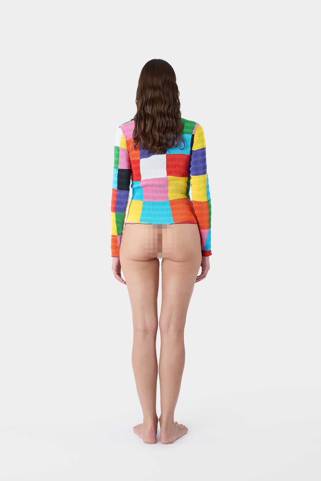 DRAMA FRISE LONGSLEEVE TOP / multicolor - 6