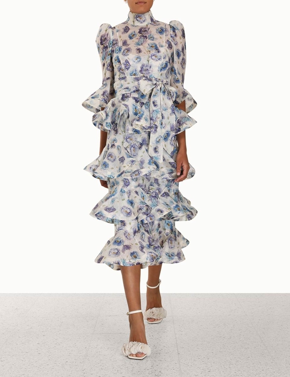 TAMA TIERED MIDI DRESS - 2