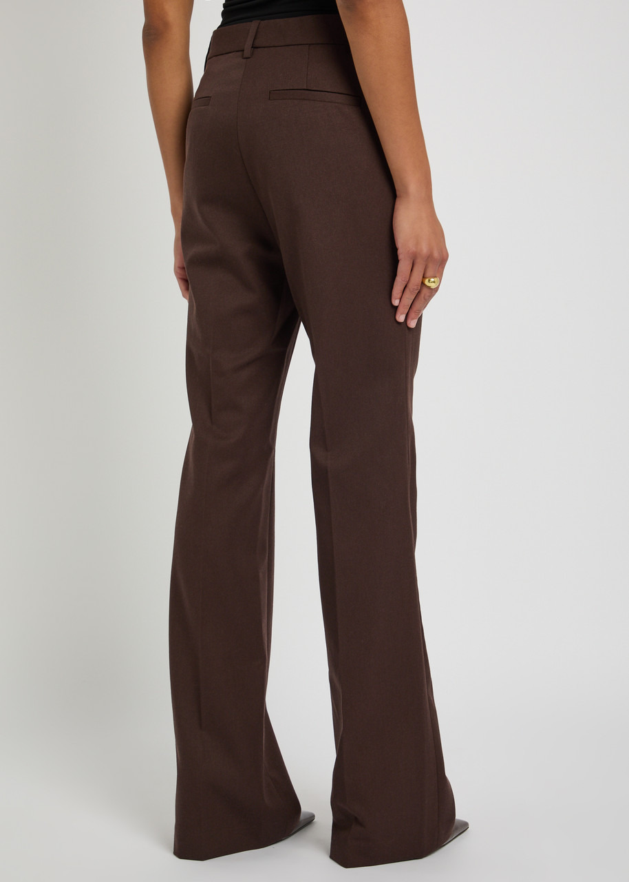Nili Lotan Corette Straight-leg Wool Trousers - 3