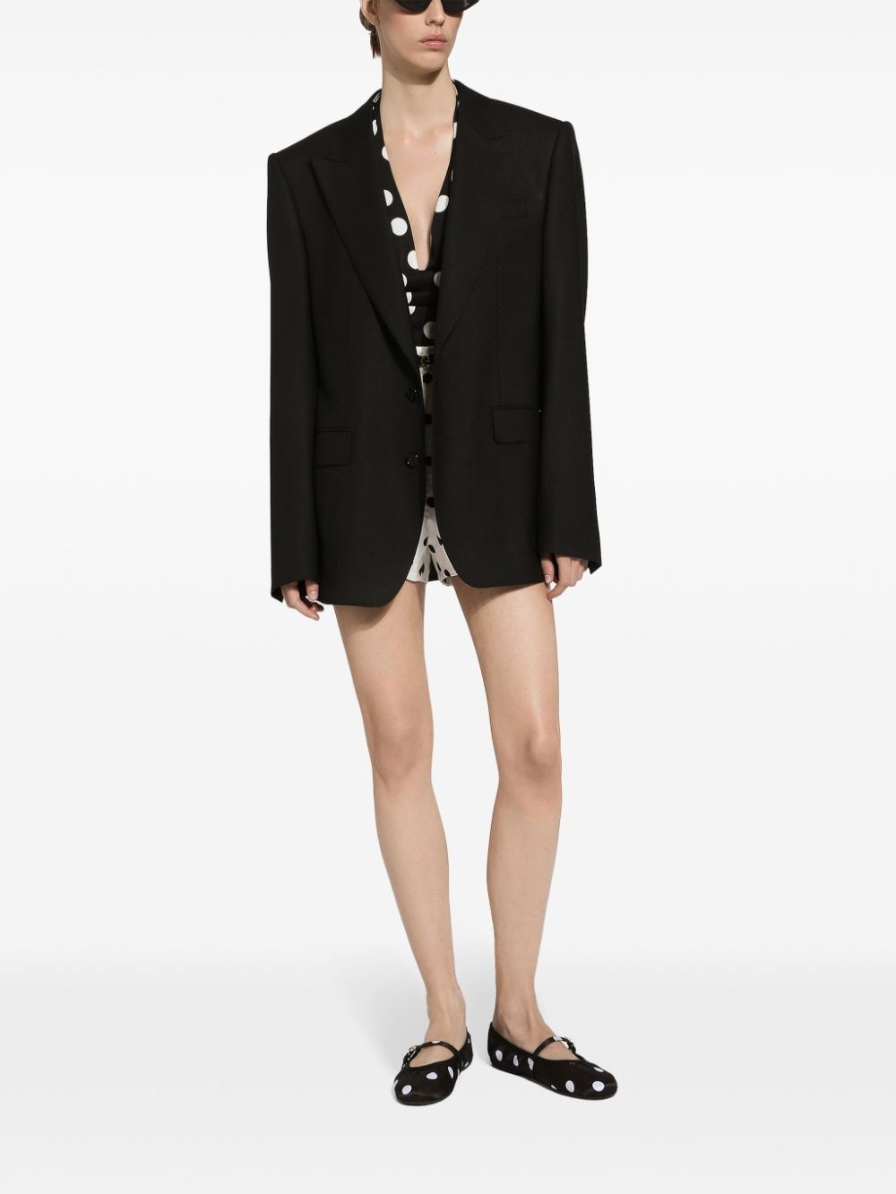single-breasted virgin wool blazer - 3