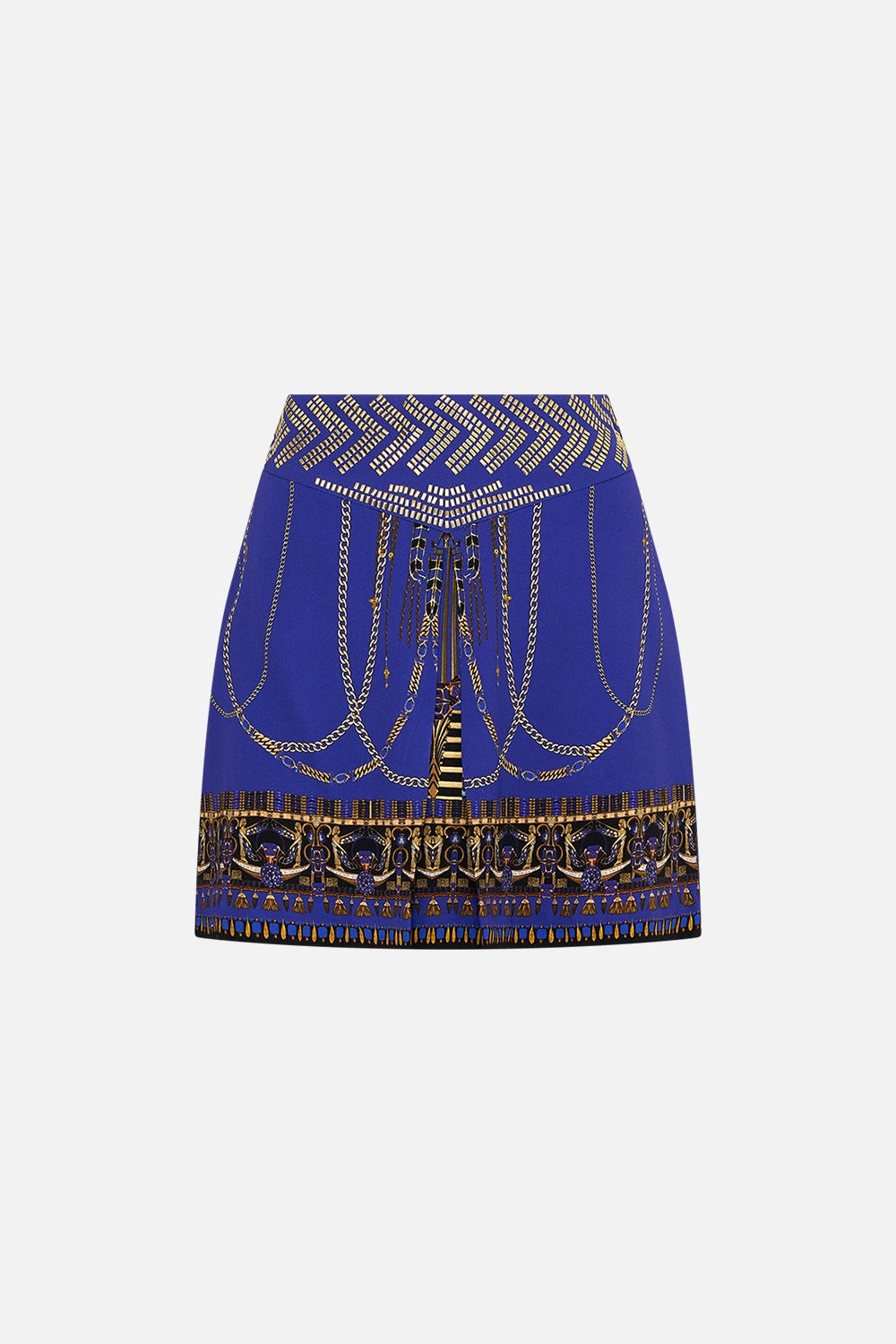 SHAPED WAISTBAND MINI SKIRT - 4